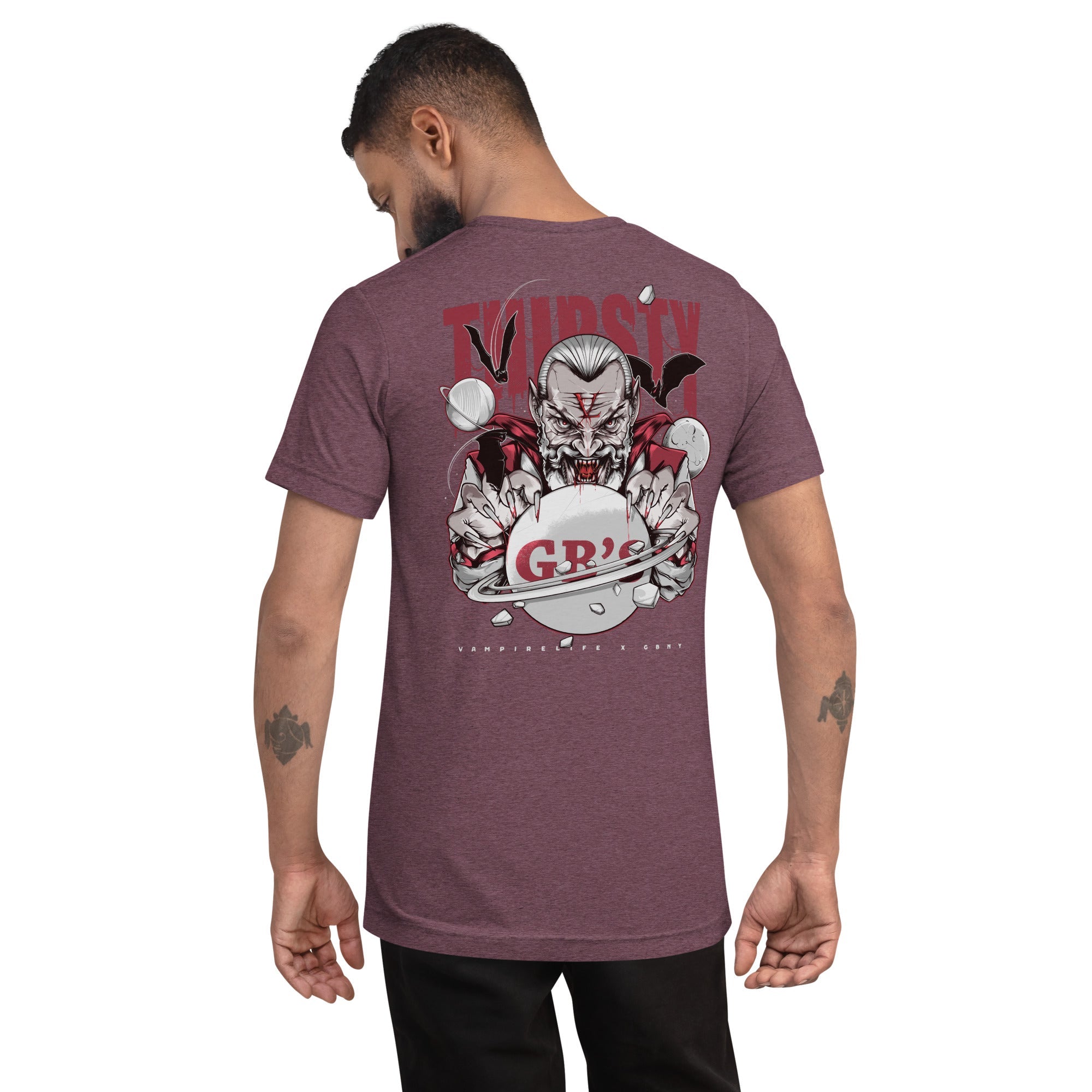 GBNY Maroon Triblend / XS Vamp Life x GBNY "Thirsty Vamp" T-shirt - Men's 3455196_6544