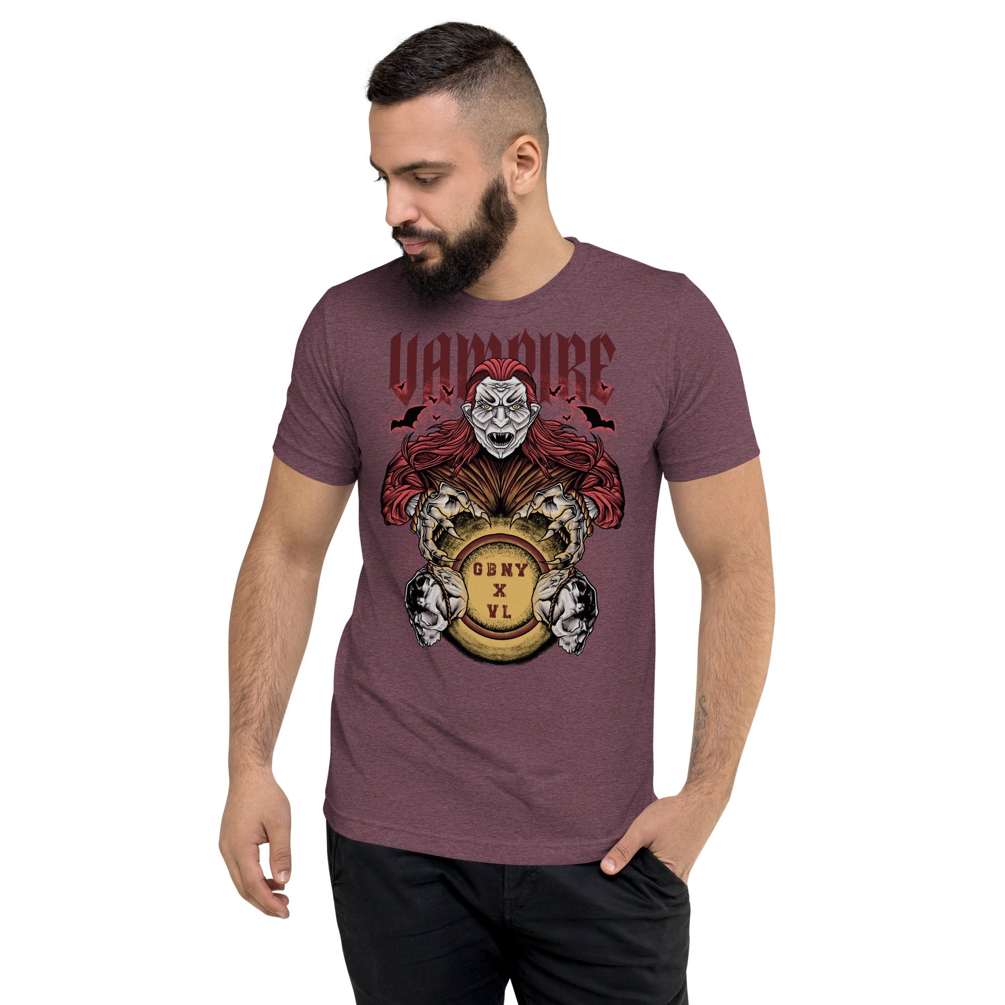 GBNY Maroon Triblend / XS Vamp Life X GBNY "Vamp Empire" T-shirt - Men's 5767971_6544