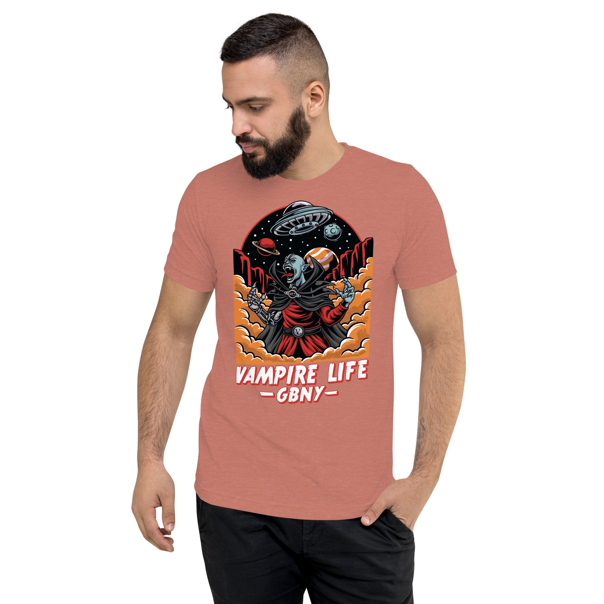 GBNY Mauve Triblend / XS Vamp Life X GBNY "Space Vampire" T-shirt - Men's 3872353_9761