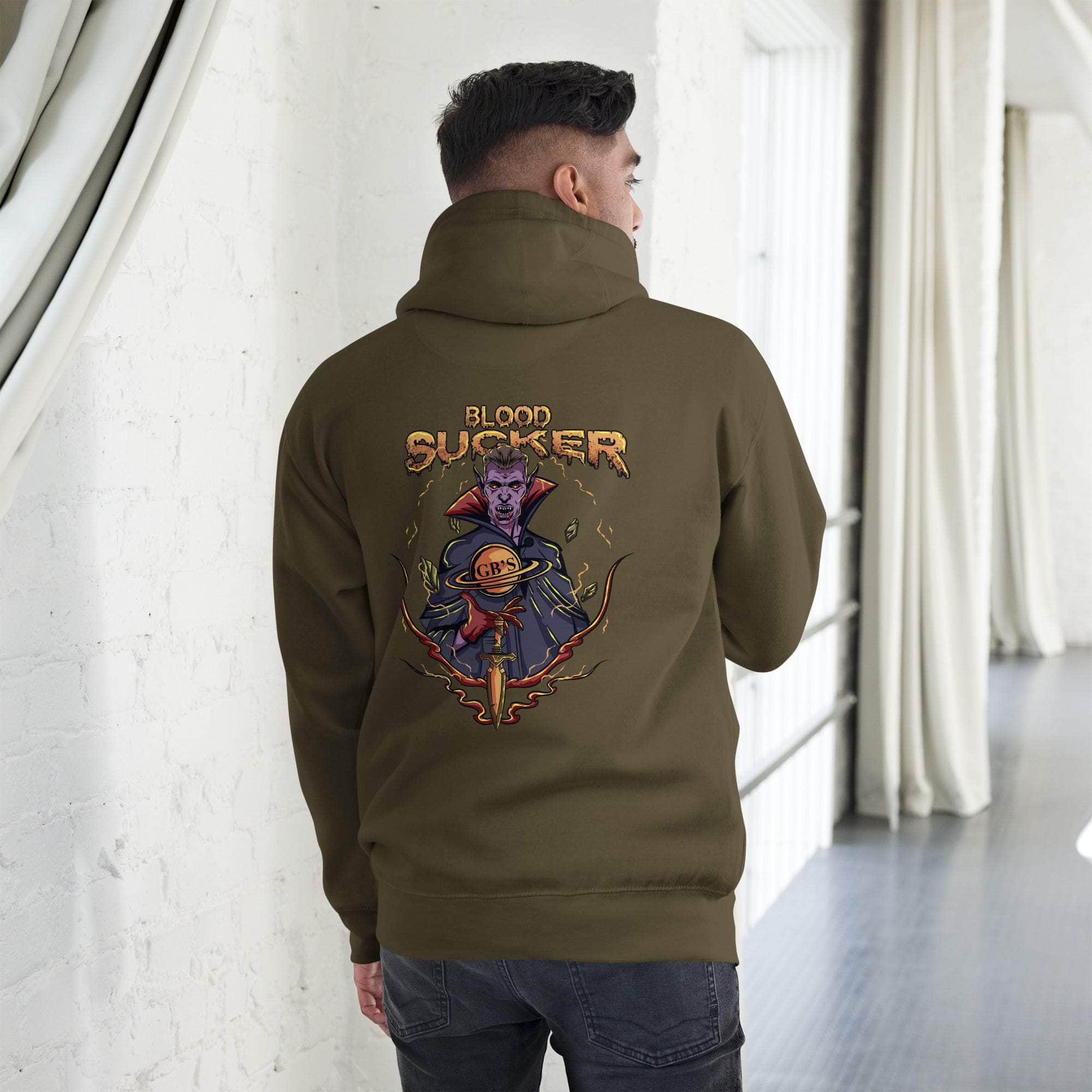 GBNY Military Green / S Vamp Life x GBNY Blood Sucker Hoodie - Men's 2732016_13893