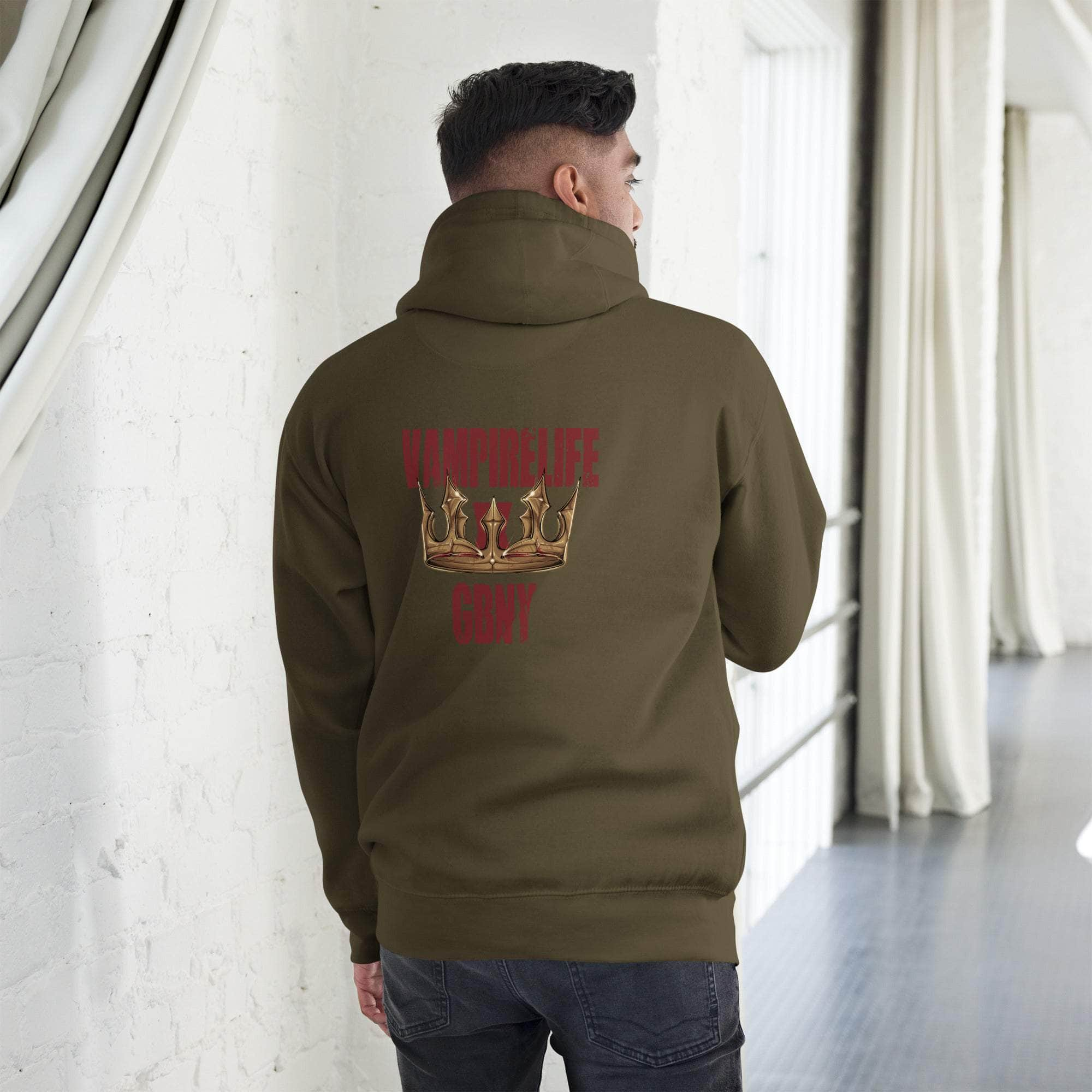 GBNY Military Green / S Vamp Life x GBNY Land To Empire Hoodie - Men's 3936669_13893