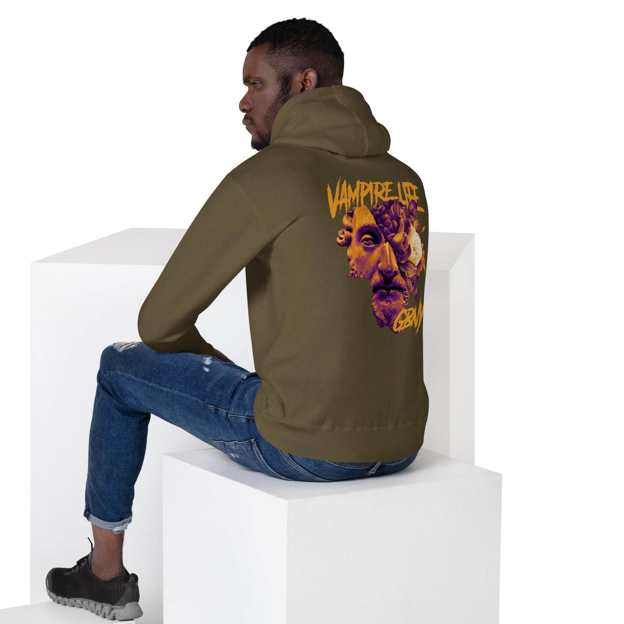 GBNY Military Green / S Vamp Life x GBNY Roman Gods Unisex Hoodie 1495115_13893