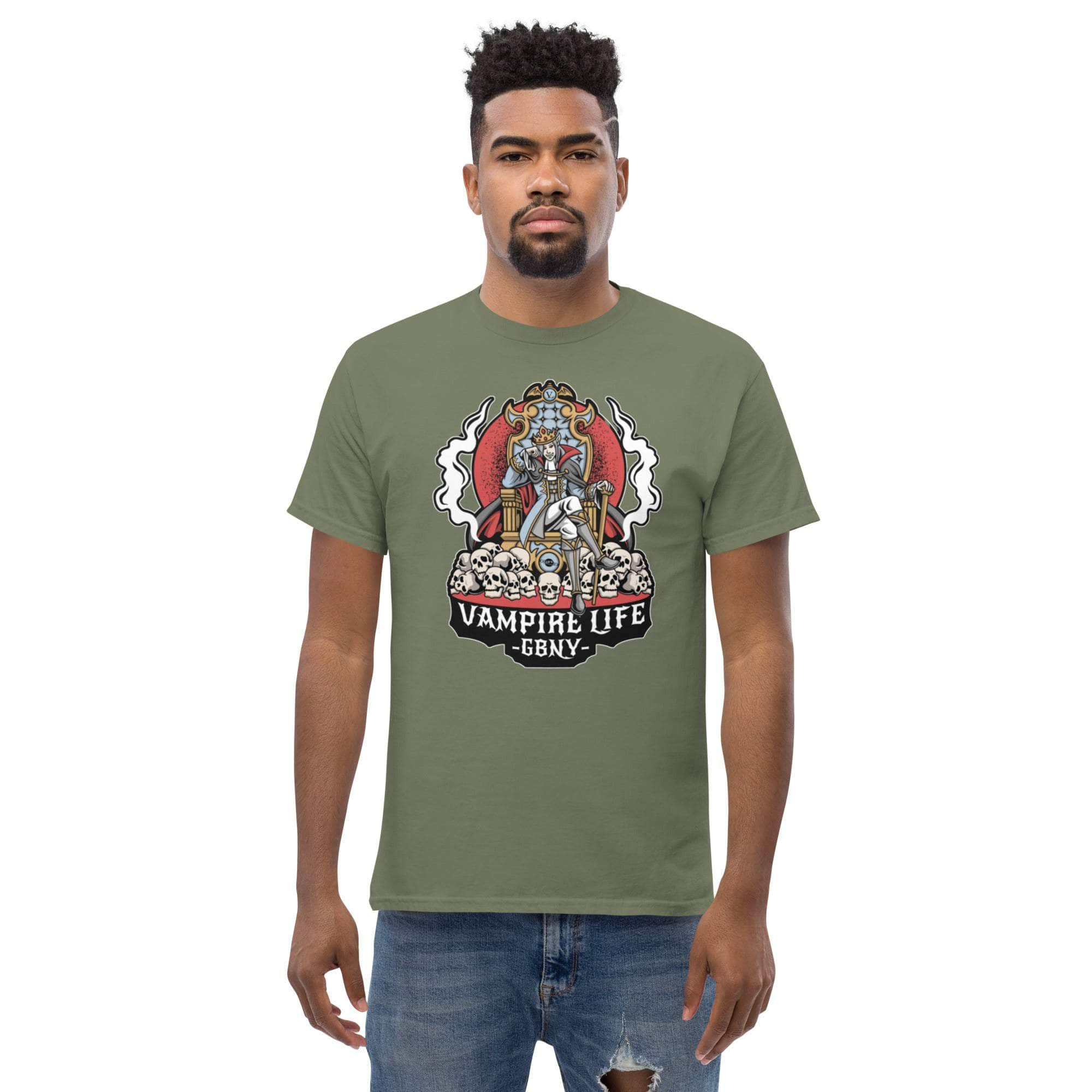 GBNY Military Green / S Vamp Life x GBNY Scary Skulls Tee - Men's 8200006_15867