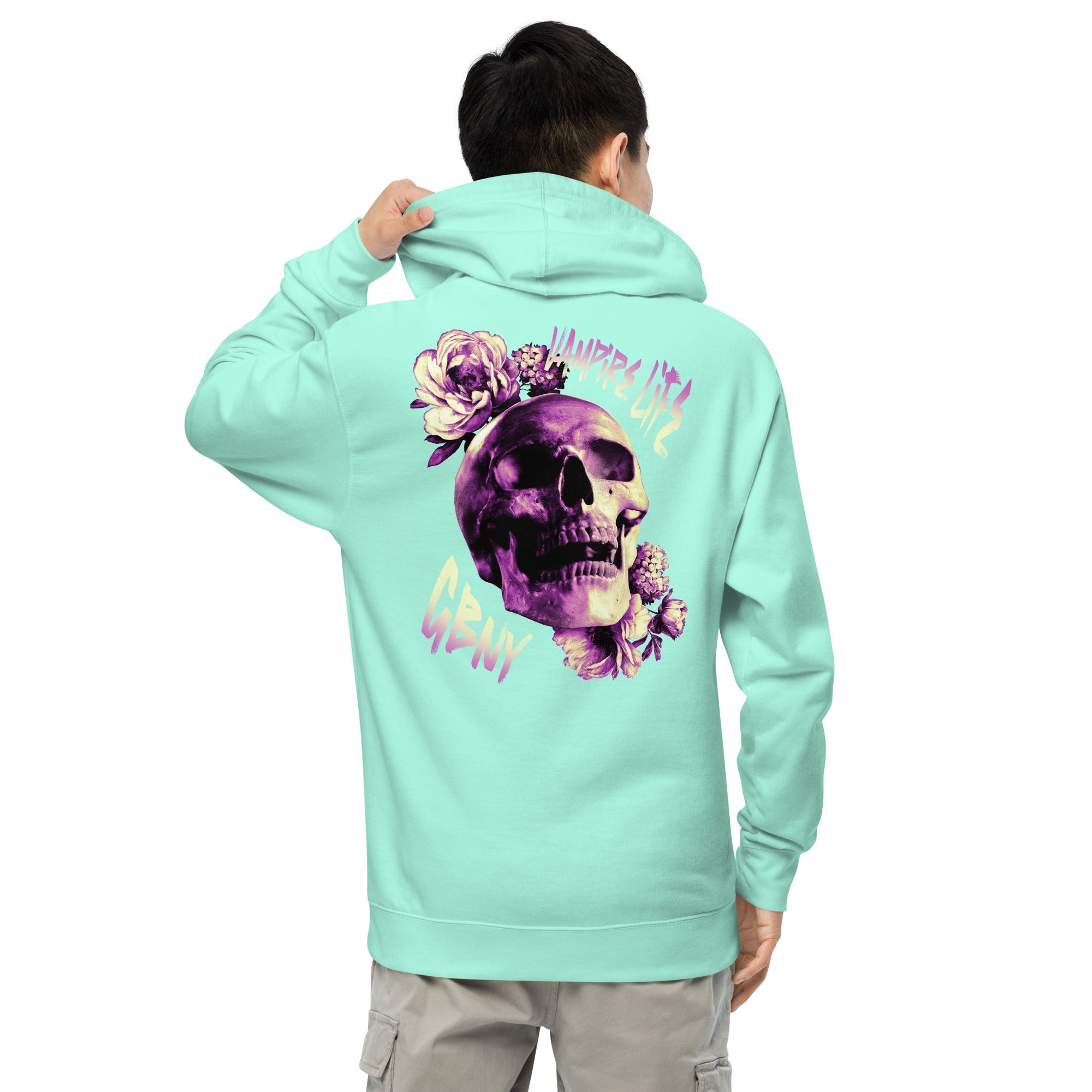 GBNY Mint / S Vamp Life X GBNY "Rising Skull" Hoodie - Men's 5396516_15617