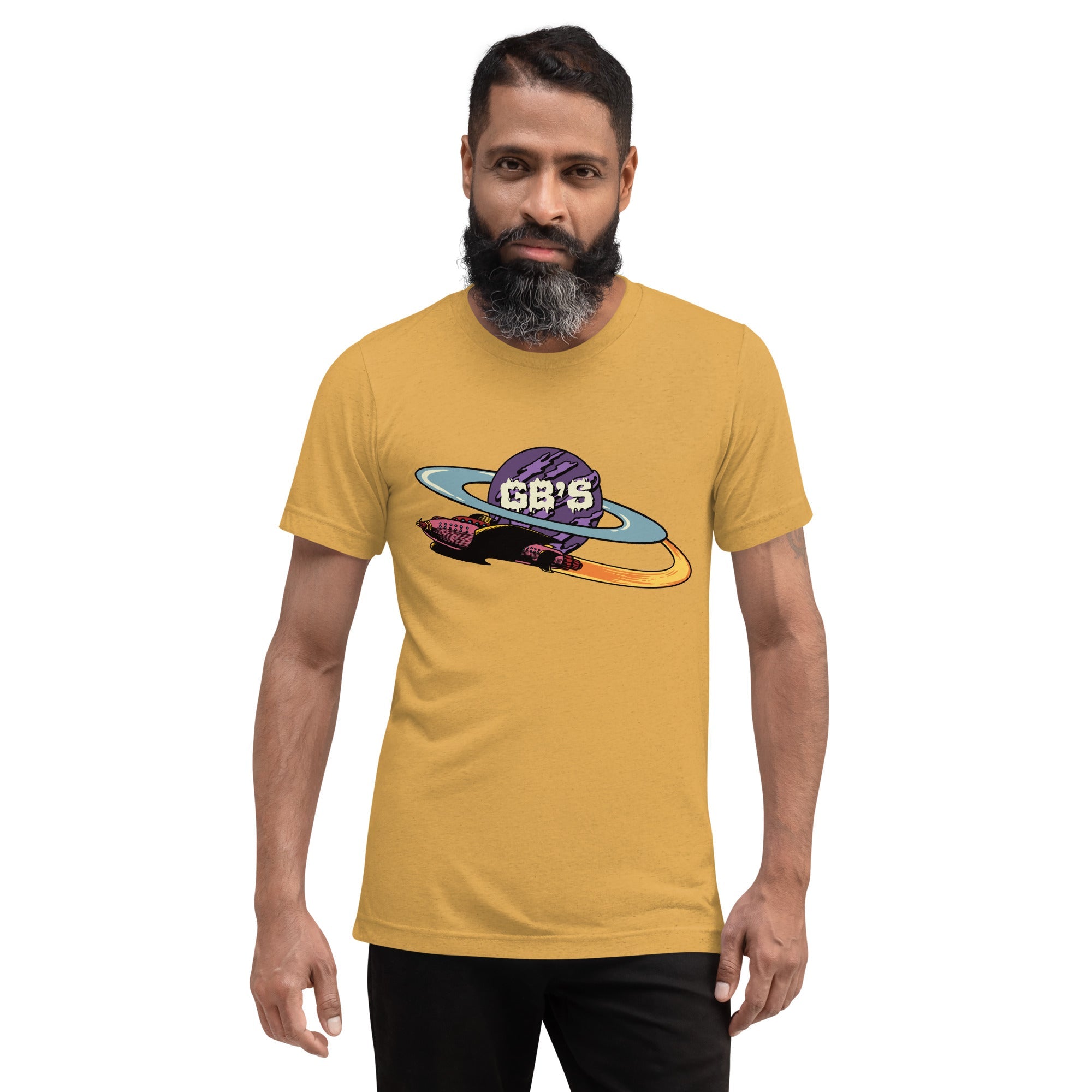 GBNY Mustard Triblend / XS GBNY "Purple Saturn" T-Shirt - Men's 4331092_16728