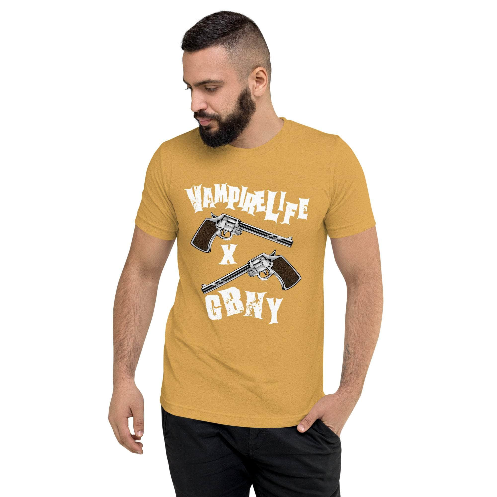 GBNY Mustard Triblend / XS Vamp Life X GBNY "Pistol" T-shirt - Men's 9830702_16728