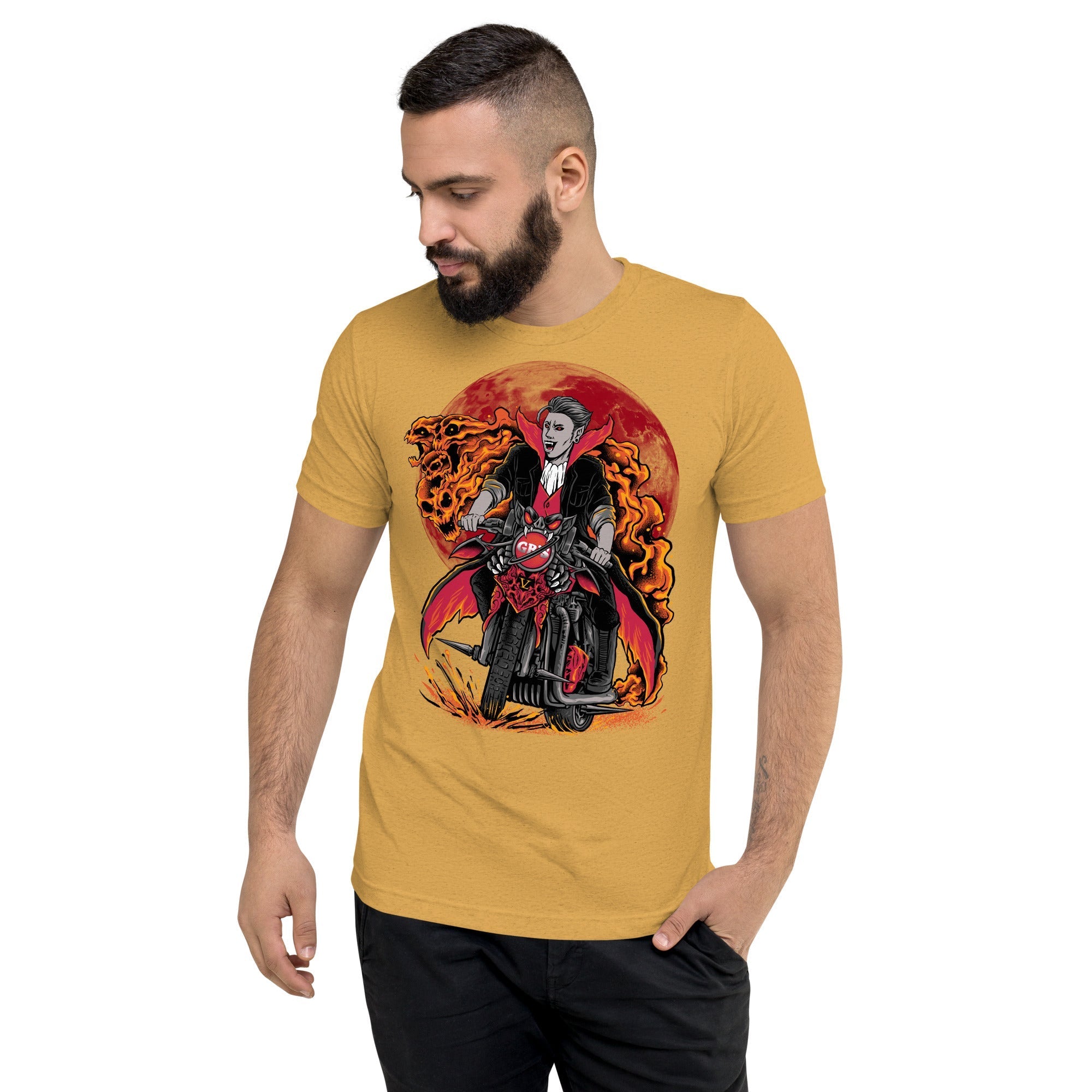 GBNY Mustard Triblend / XS Vamp Life X GBNY "Vamp Biker" T-shirt - Men's 4628362_16728