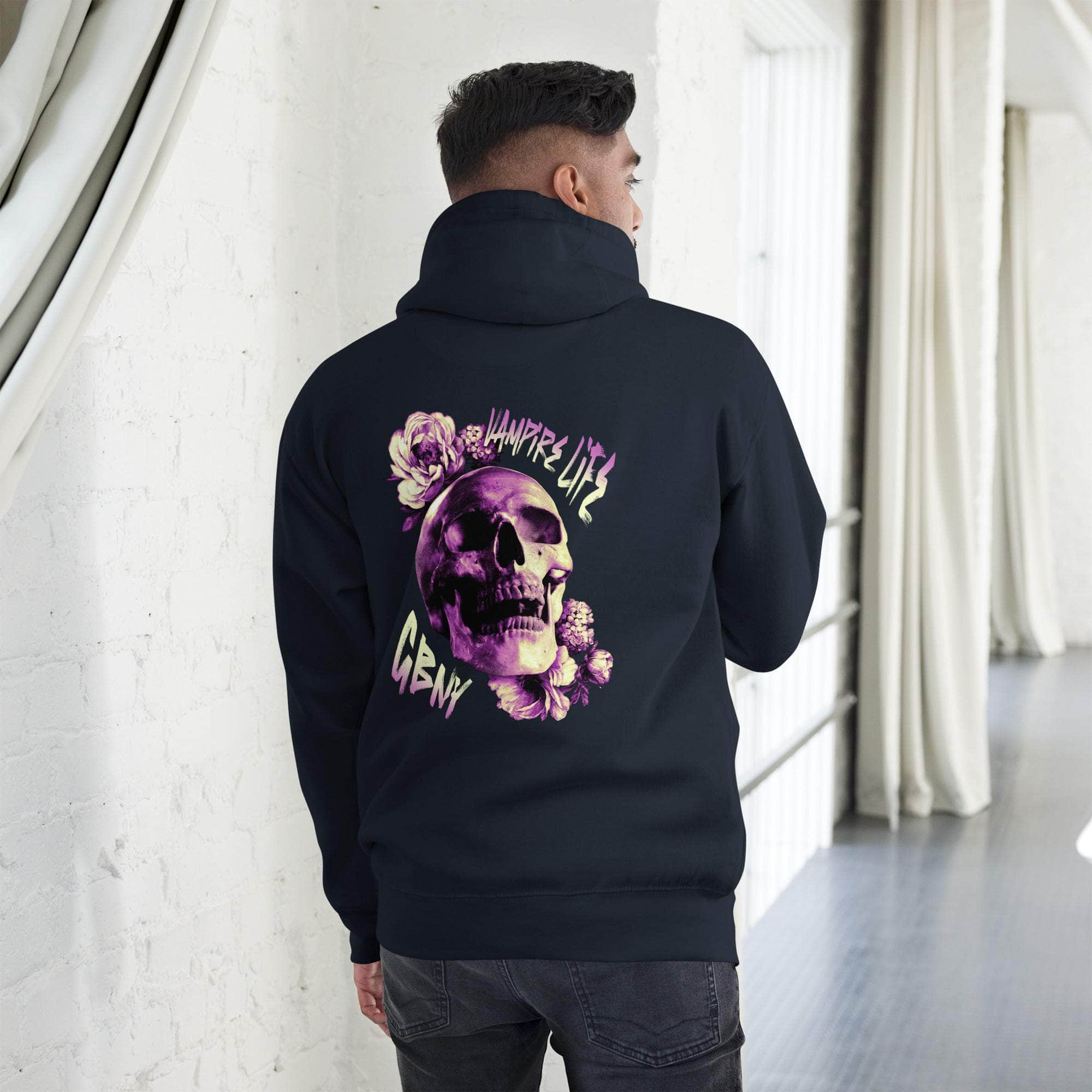 GBNY Navy Blazer / S Vamp Life x GBNY Rising Skull Unisex Hoodie 9314549_11491