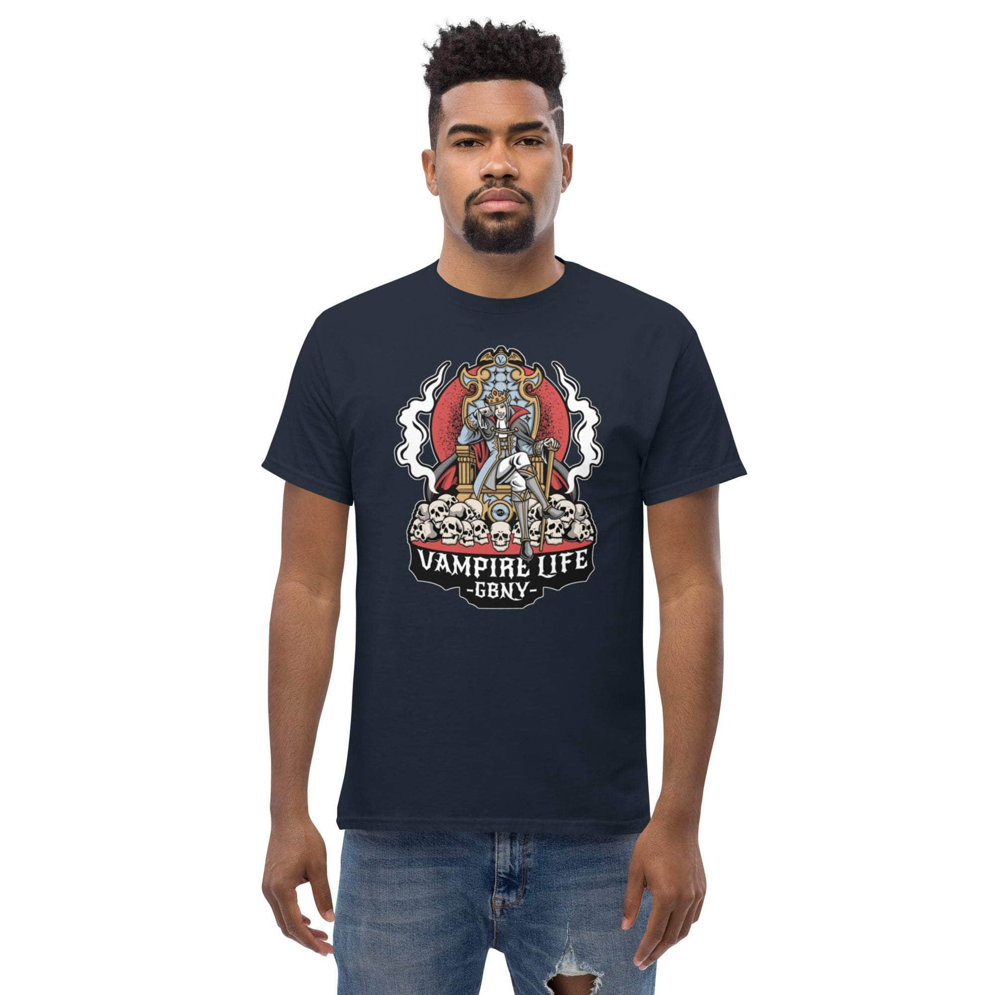 GBNY Navy / S Vamp Life x GBNY Scary Skulls Tee - Men's 8200006_11561