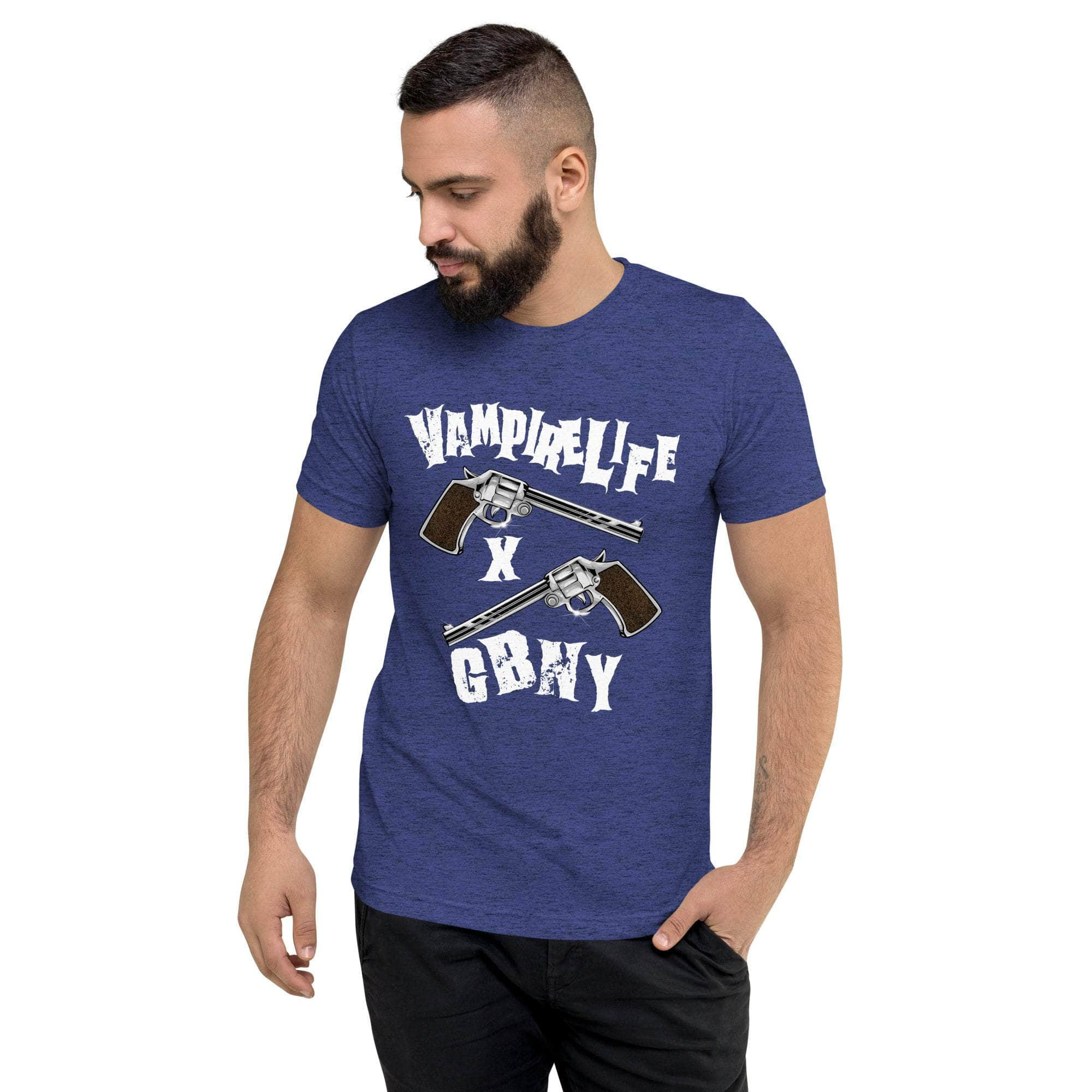 GBNY Navy Triblend / XS Vamp Life X GBNY "Pistol" T-shirt - Men's 9830702_6552