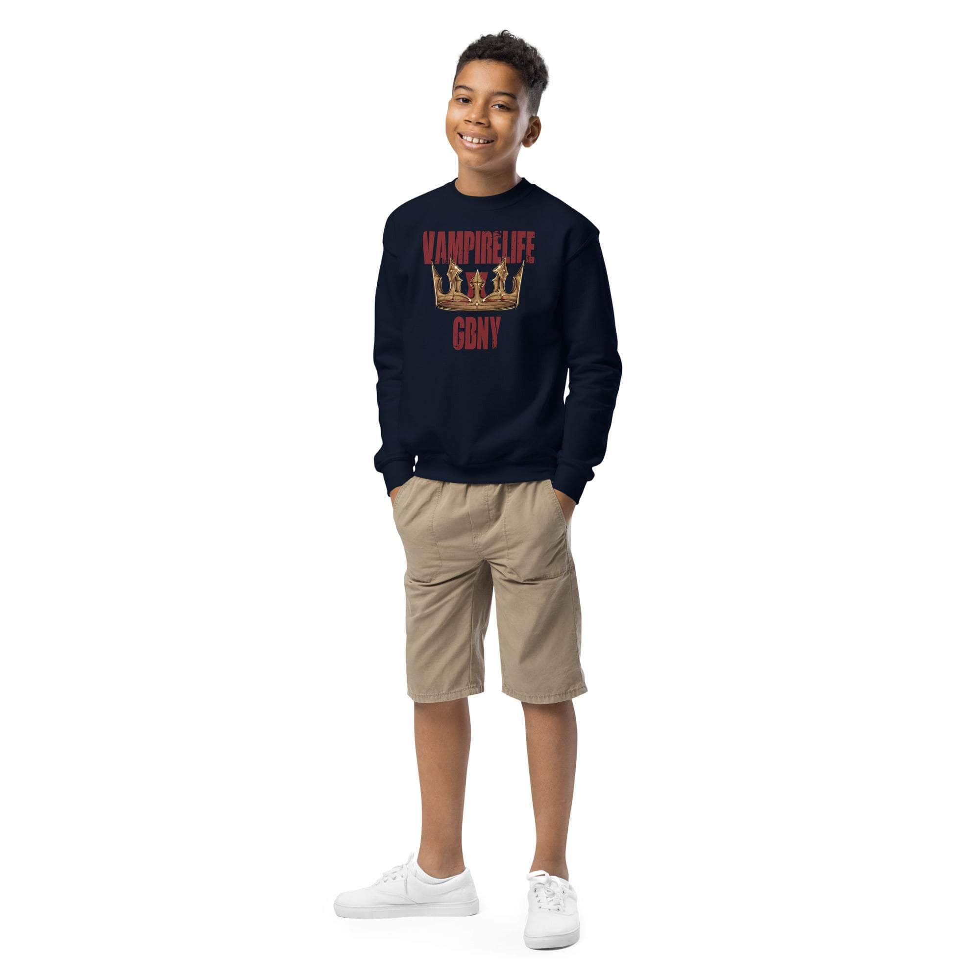 GBNY Navy / XS Vamp Life x GBNY Land To Empire Sweatshirt - Kid's 2895821_16814