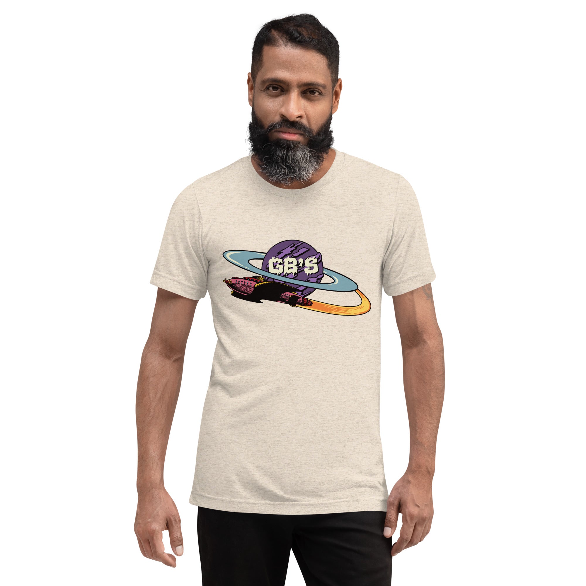 GBNY Oatmeal Triblend / XS GBNY "Purple Saturn" T-Shirt - Men's 4331092_6821