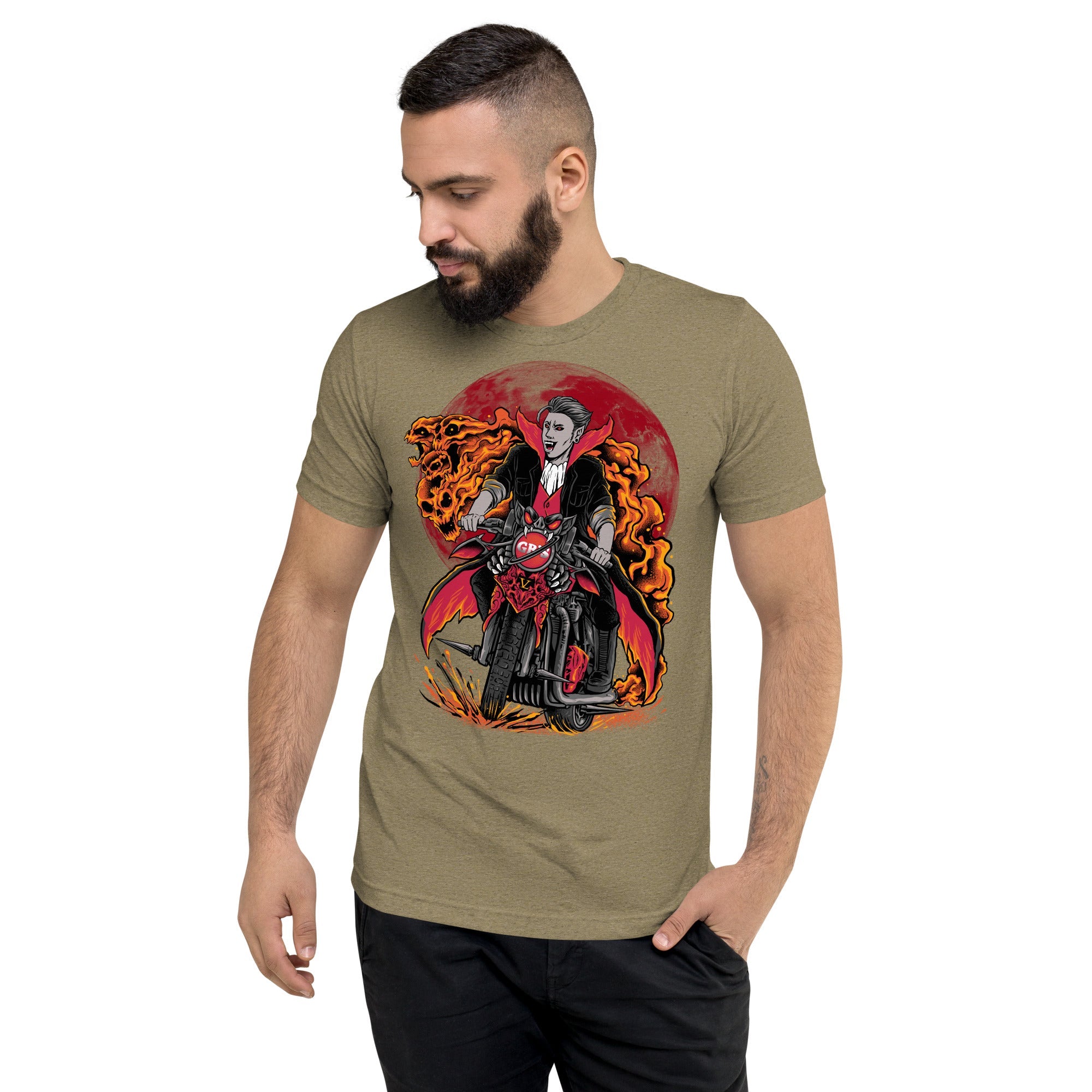 GBNY Olive Triblend / XS Vamp Life X GBNY "Vamp Biker" T-shirt - Men's 4628362_17374