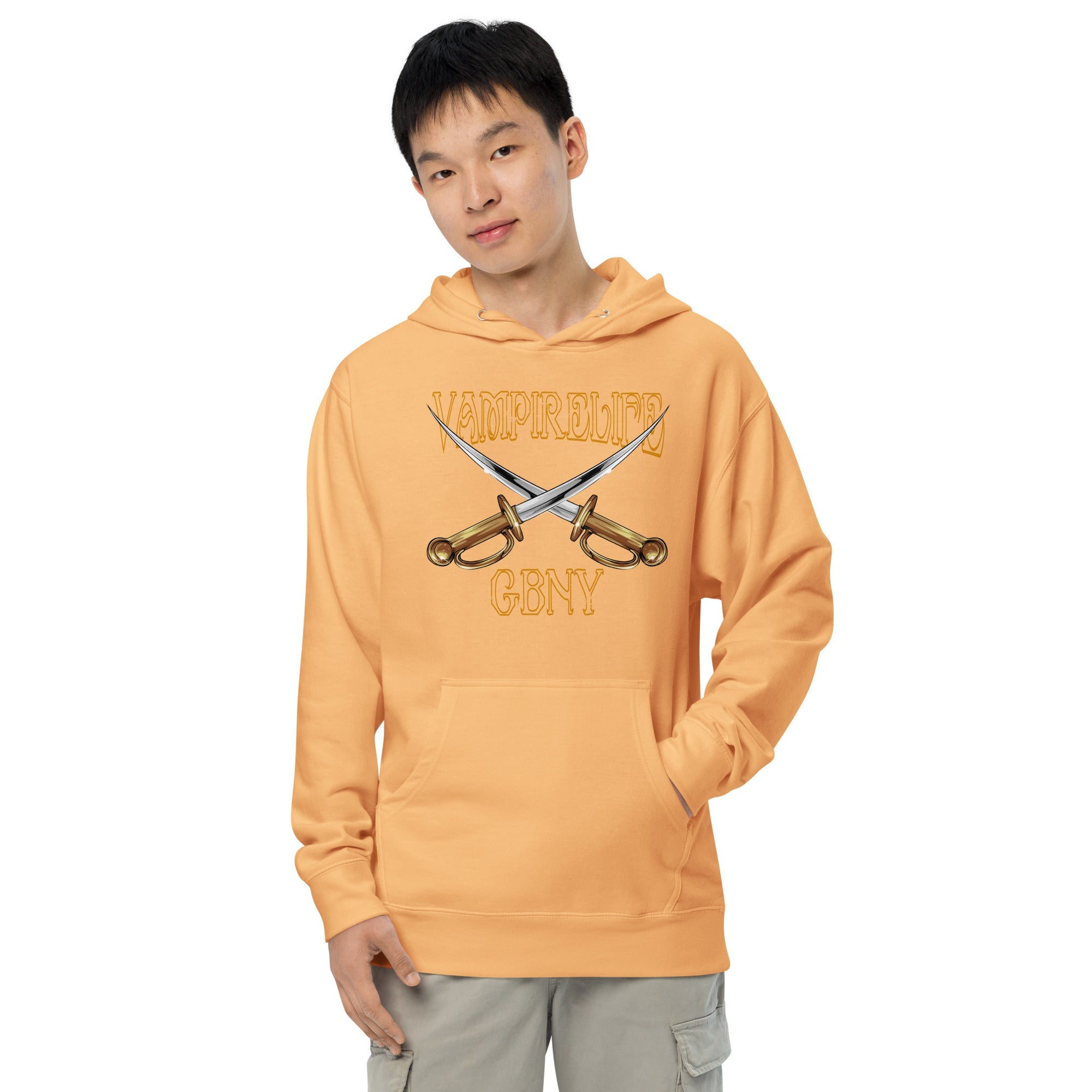 GBNY Peach / S Vamp Life X GBNY "Cross Swords" Hoodie - Men's 2679829_15622