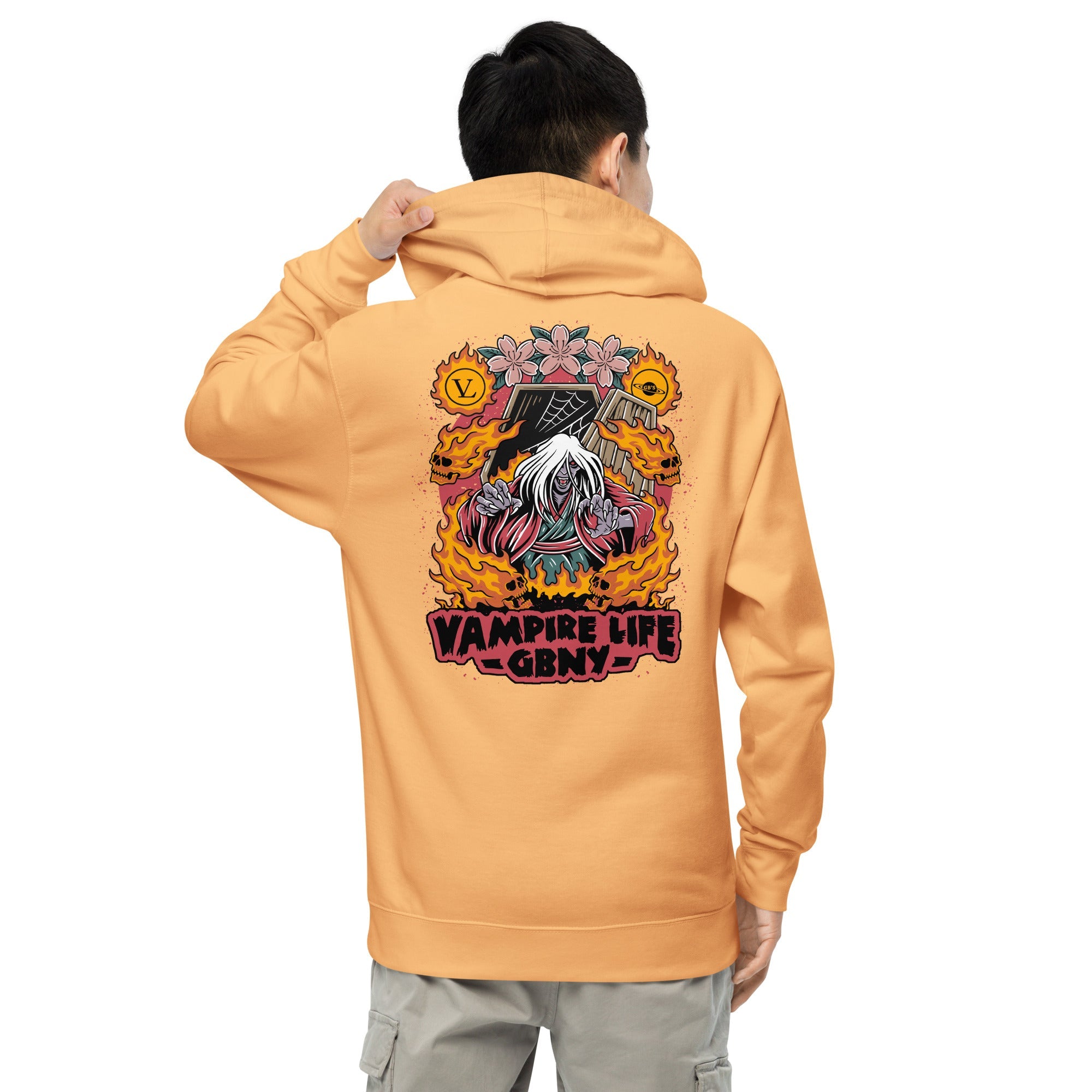 GBNY Peach / S Vamp Life X GBNY "Fiery Vamp" Hoodie - Men's 7487716_15622