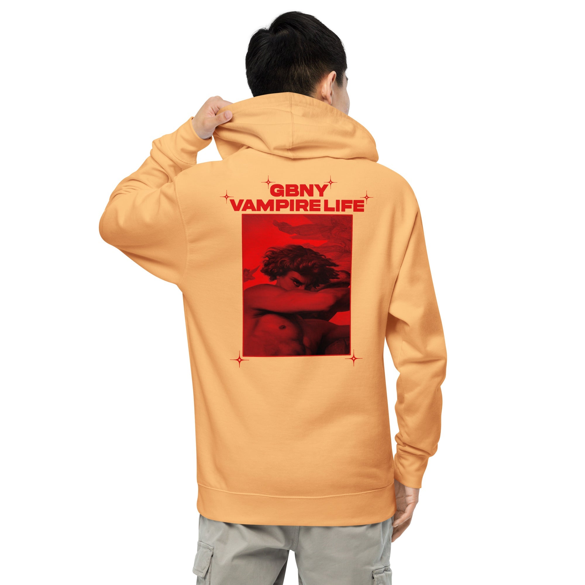 GBNY Peach / S Vamp Life X GBNY "Hiding Angel" Hoodie - Men's 3006332_15622