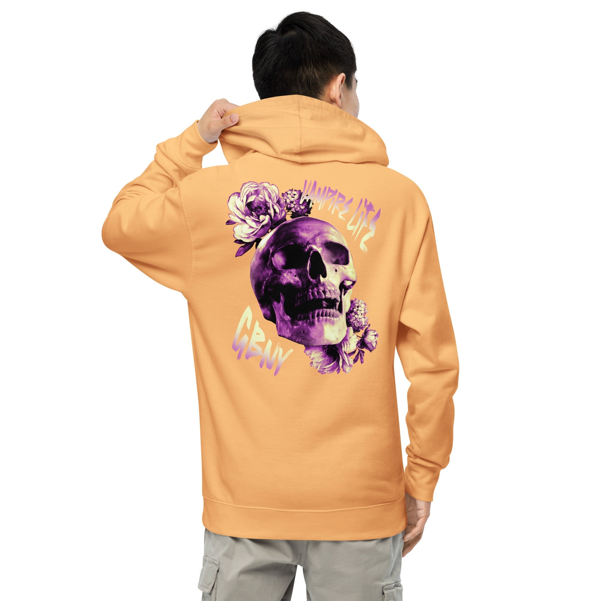 GBNY Peach / S Vamp Life X GBNY "Rising Skull" Hoodie - Men's 5396516_15622