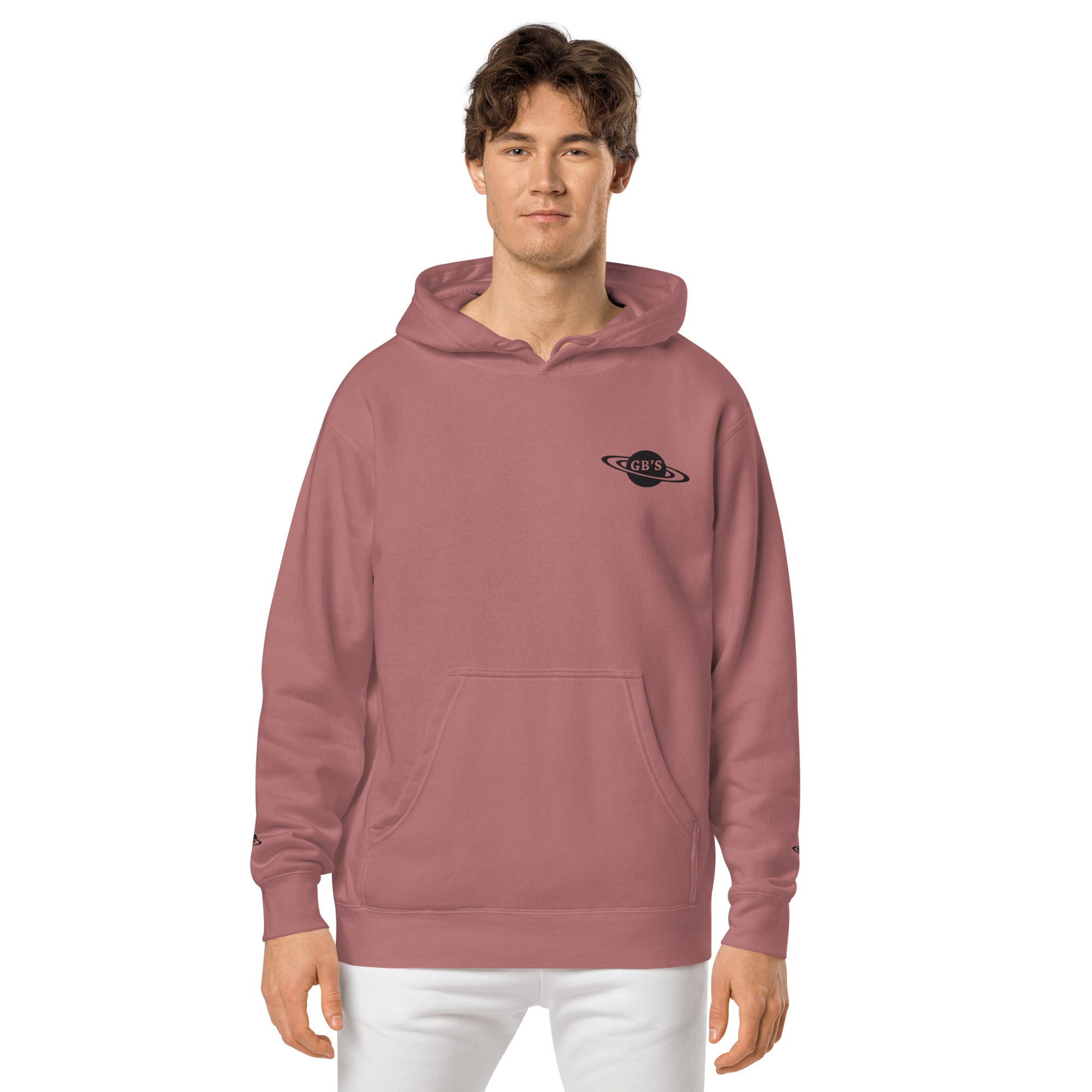 GBNY Pigment Maroon / S GBNY Dyed Hoodie "Saturn" - Men's 8923504_13675