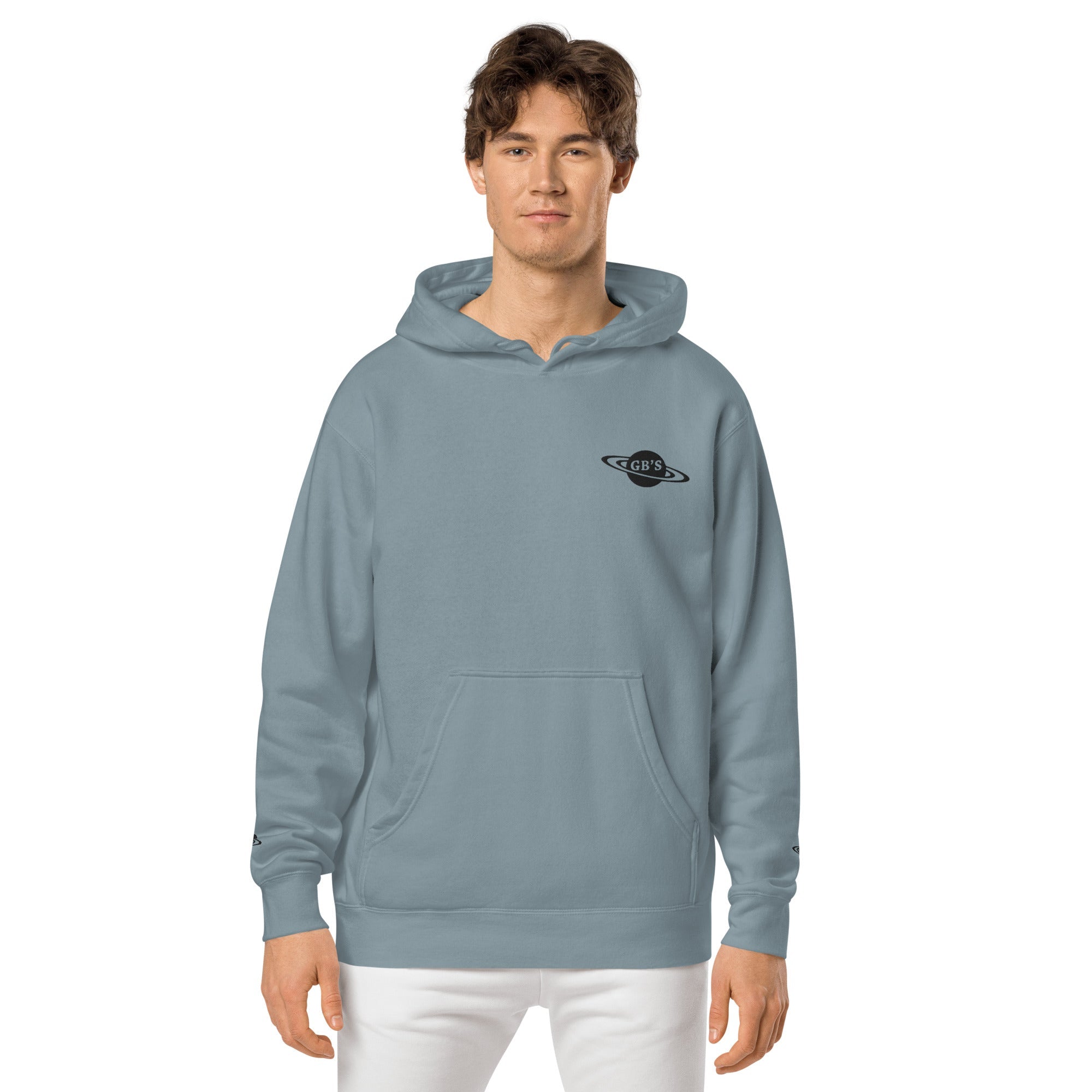 GBNY Pigment Slate Blue / S GBNY Dyed Hoodie "Saturn" - Men's 8923504_13687