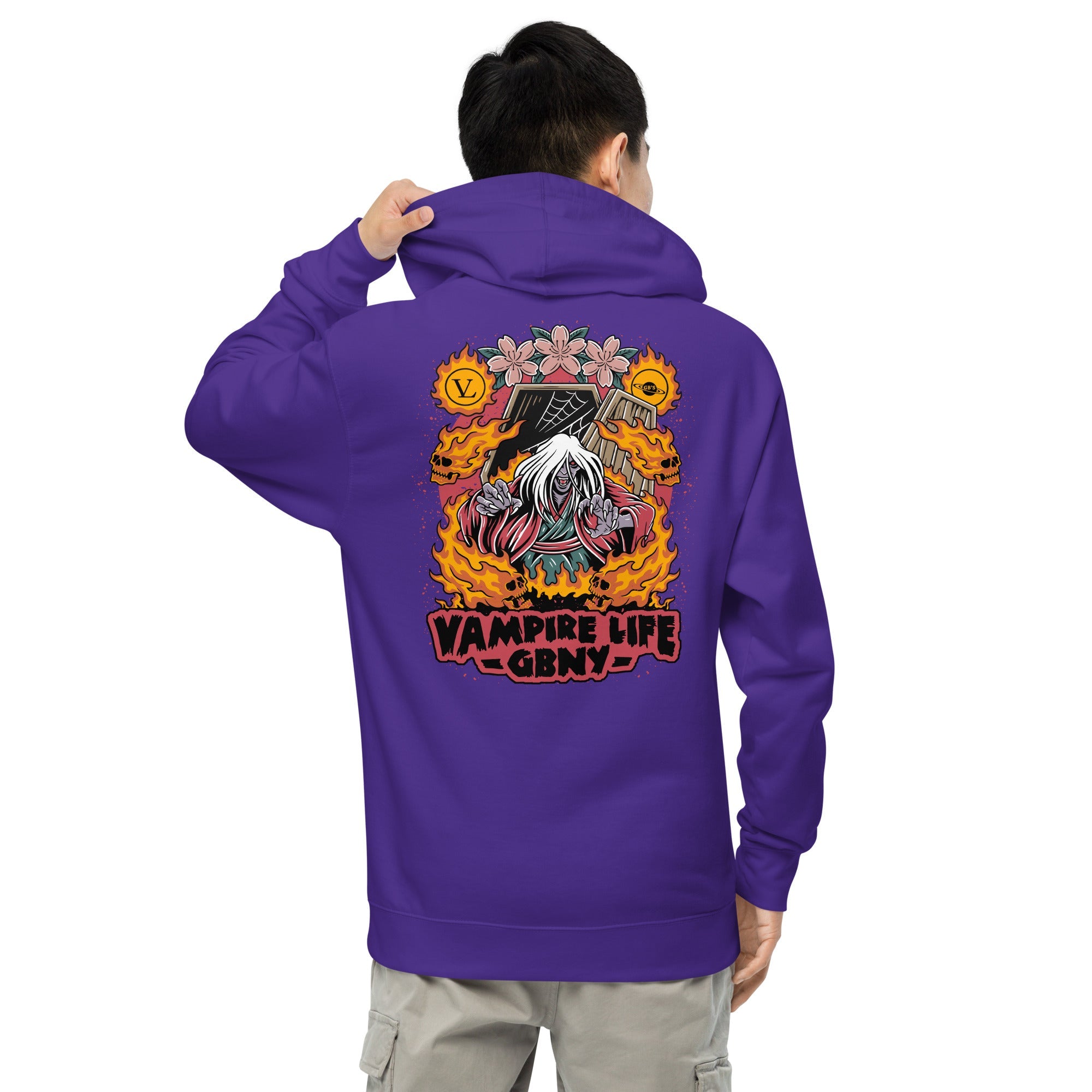 GBNY Purple / S Vamp Life X GBNY "Fiery Vamp" Hoodie - Men's 7487716_16779