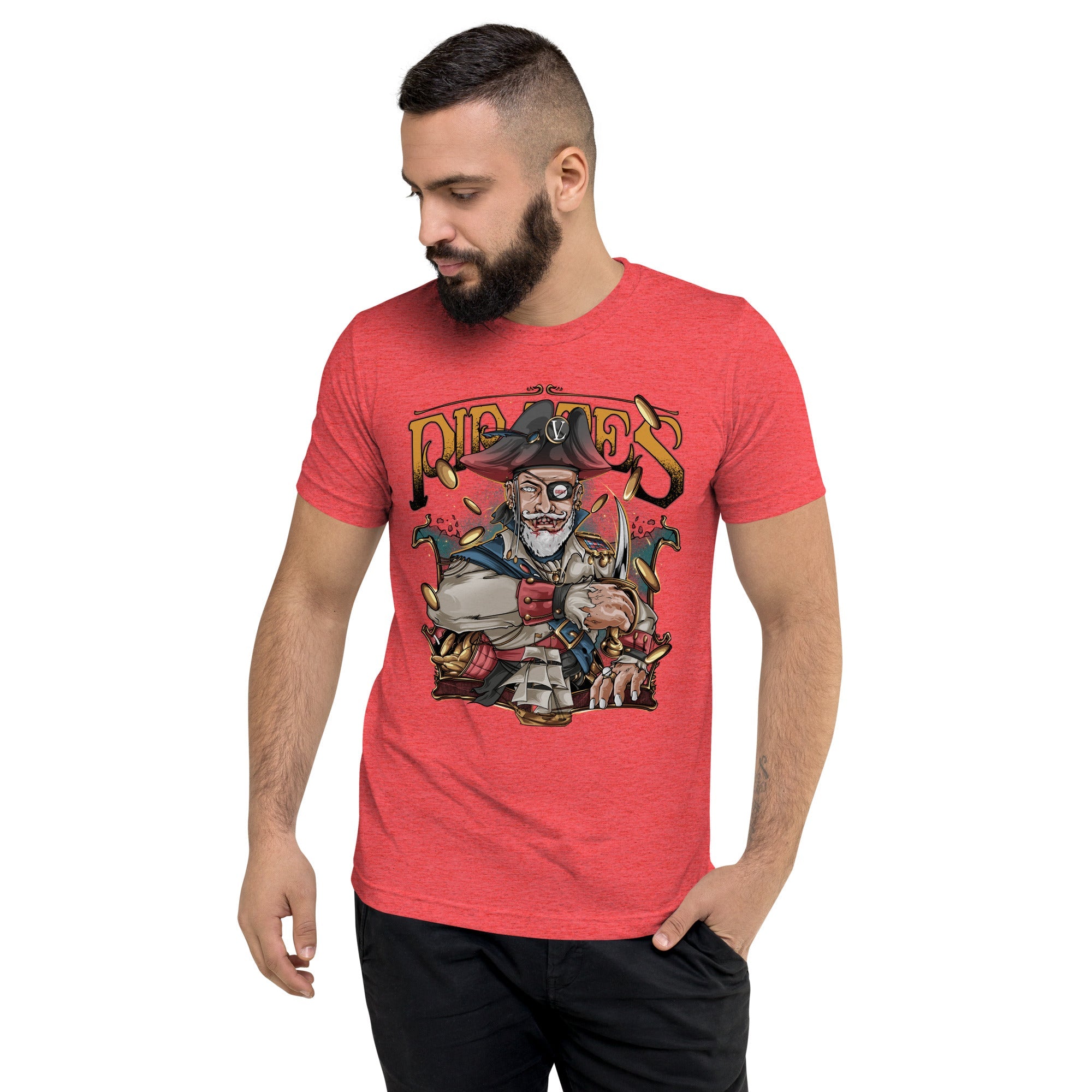 GBNY Red Triblend / XS Vamp Life X GBNY "Pirates King" T-shirt - Men's 4461701_6576