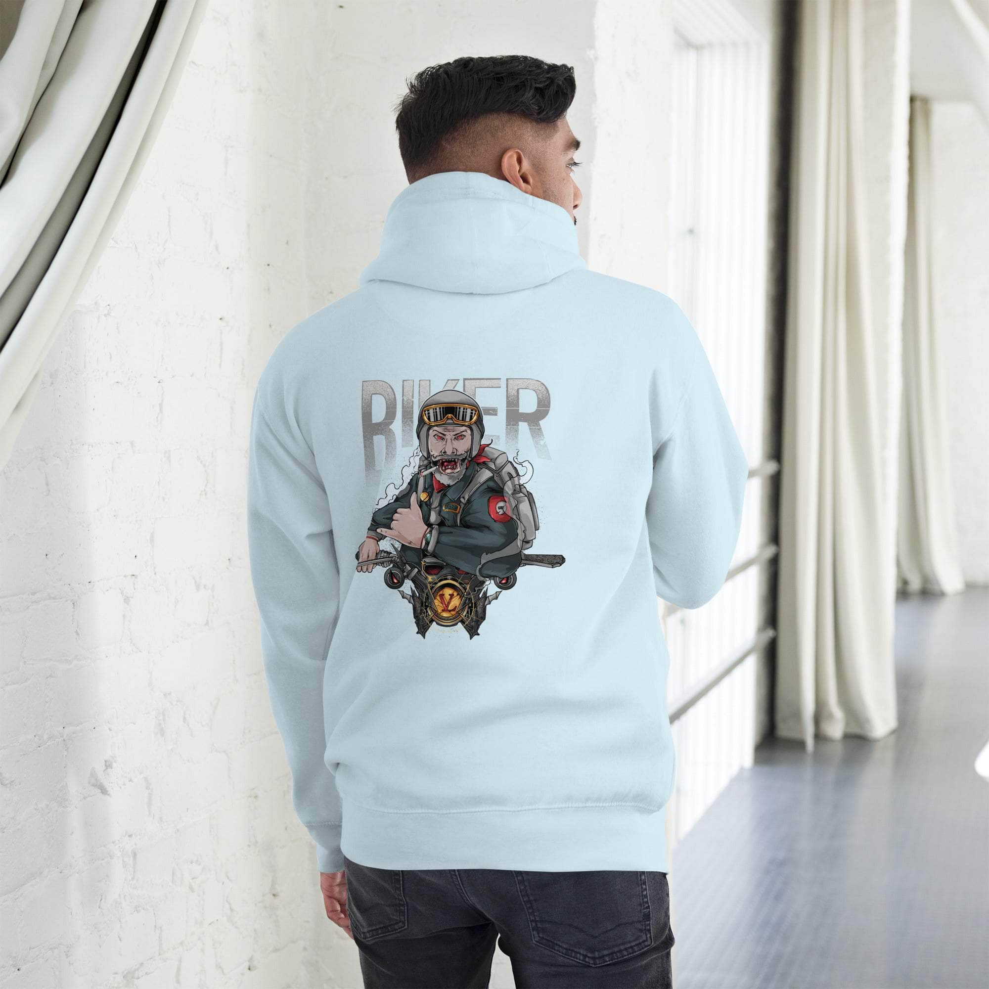 GBNY Sky Blue / S Vamp Life x GBNY Biker Hoodie - Men's 7875570_13917