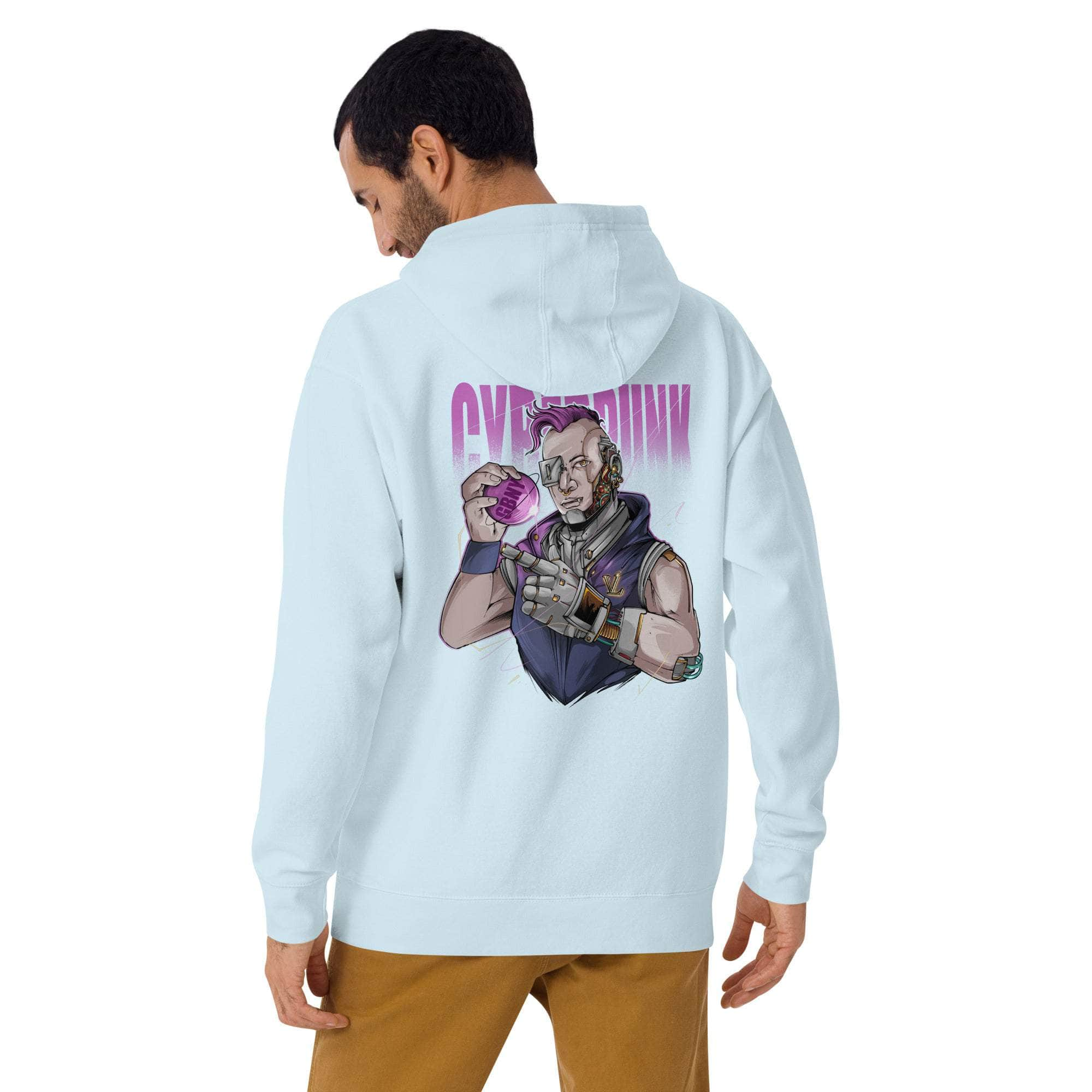 GBNY Sky Blue / S Vamp Life x GBNY Cyber Punk Hoodie - Men's 8949123_13917