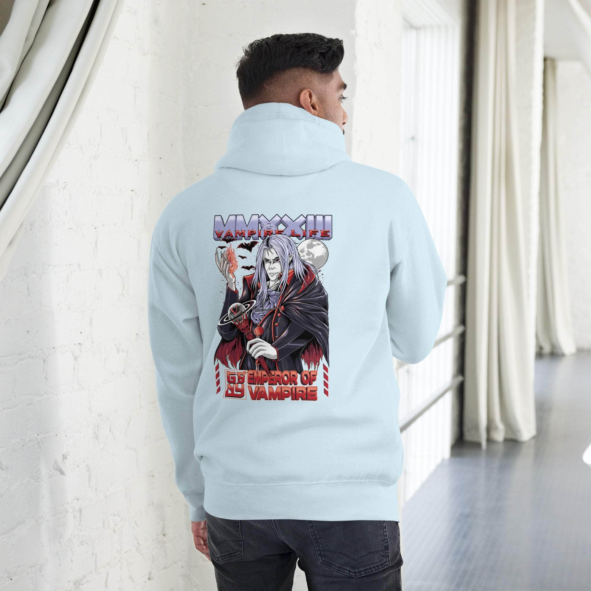 GBNY Sky Blue / S Vamp Life x GBNY Emperor Of Vamp Hoodie - Men's 3808379_13917