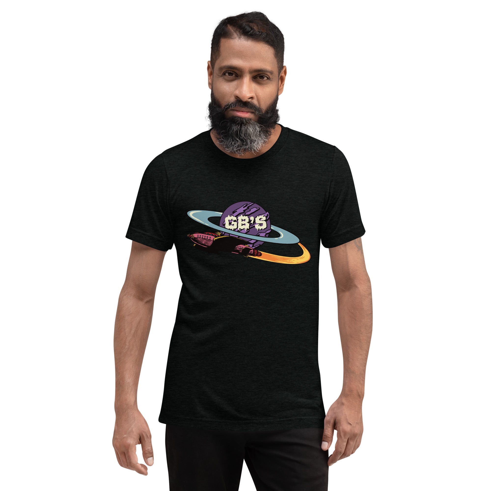 GBNY Solid Black Triblend / XS GBNY "Purple Saturn" T-Shirt - Men's 4331092_6584