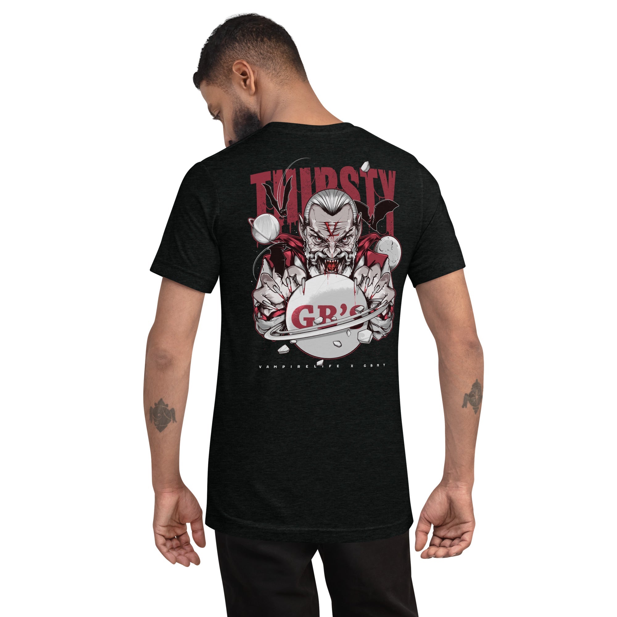 GBNY Solid Black Triblend / XS Vamp Life x GBNY "Thirsty Vamp" T-shirt - Men's 3455196_6584