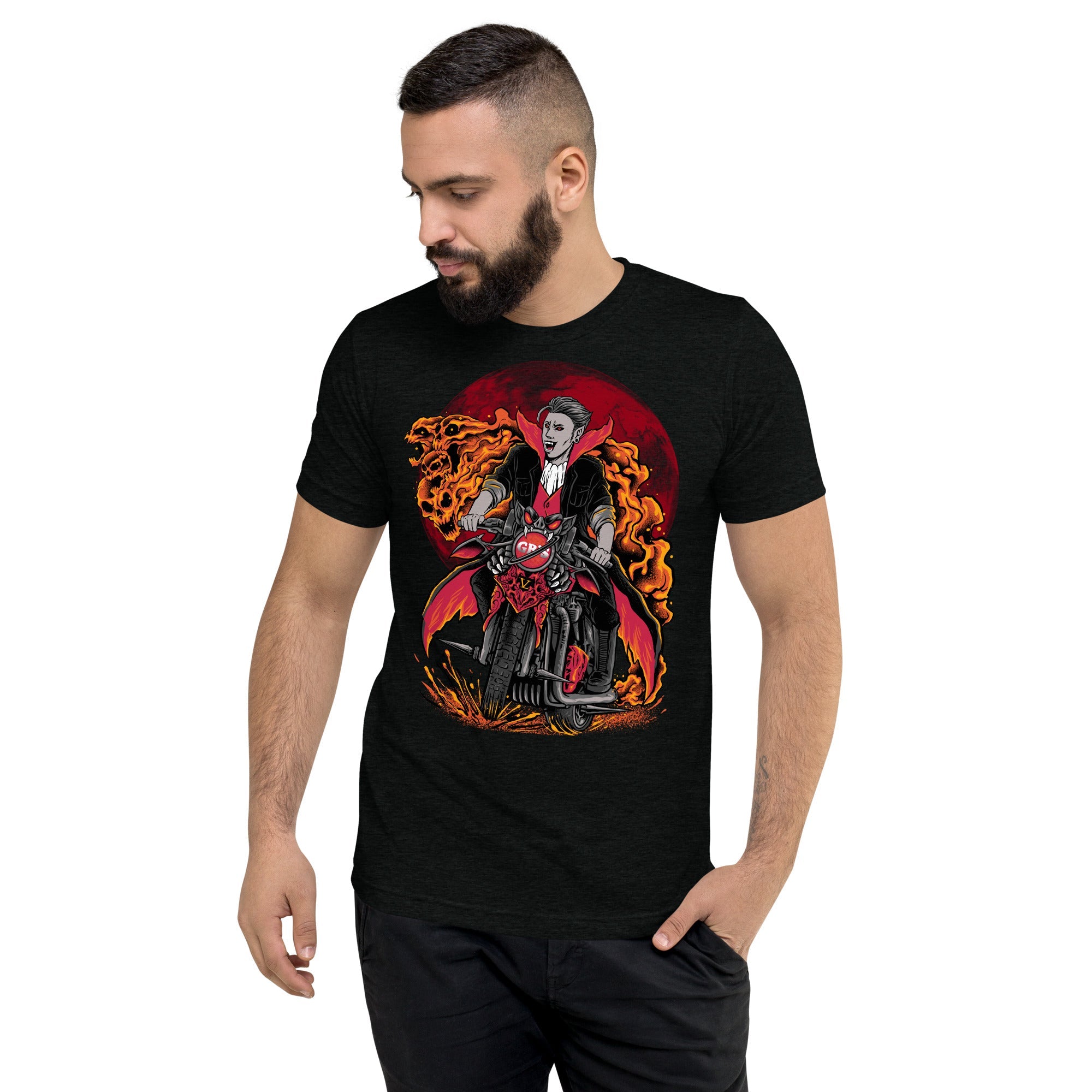 GBNY Solid Black Triblend / XS Vamp Life X GBNY "Vamp Biker" T-shirt - Men's 4628362_6584