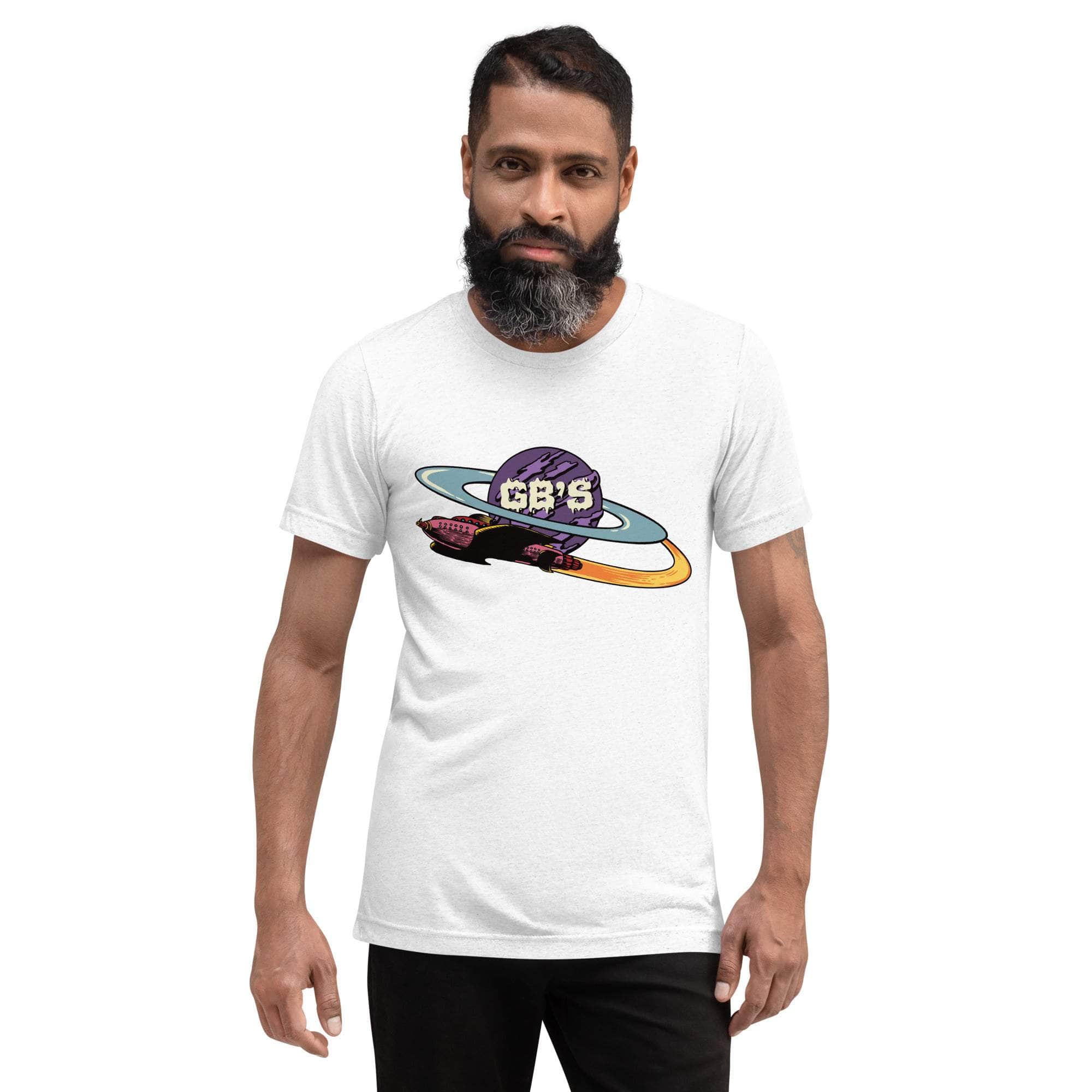 GBNY Solid White Triblend / XS GBNY "Purple Saturn" T-Shirt - Men's 4331092_16792