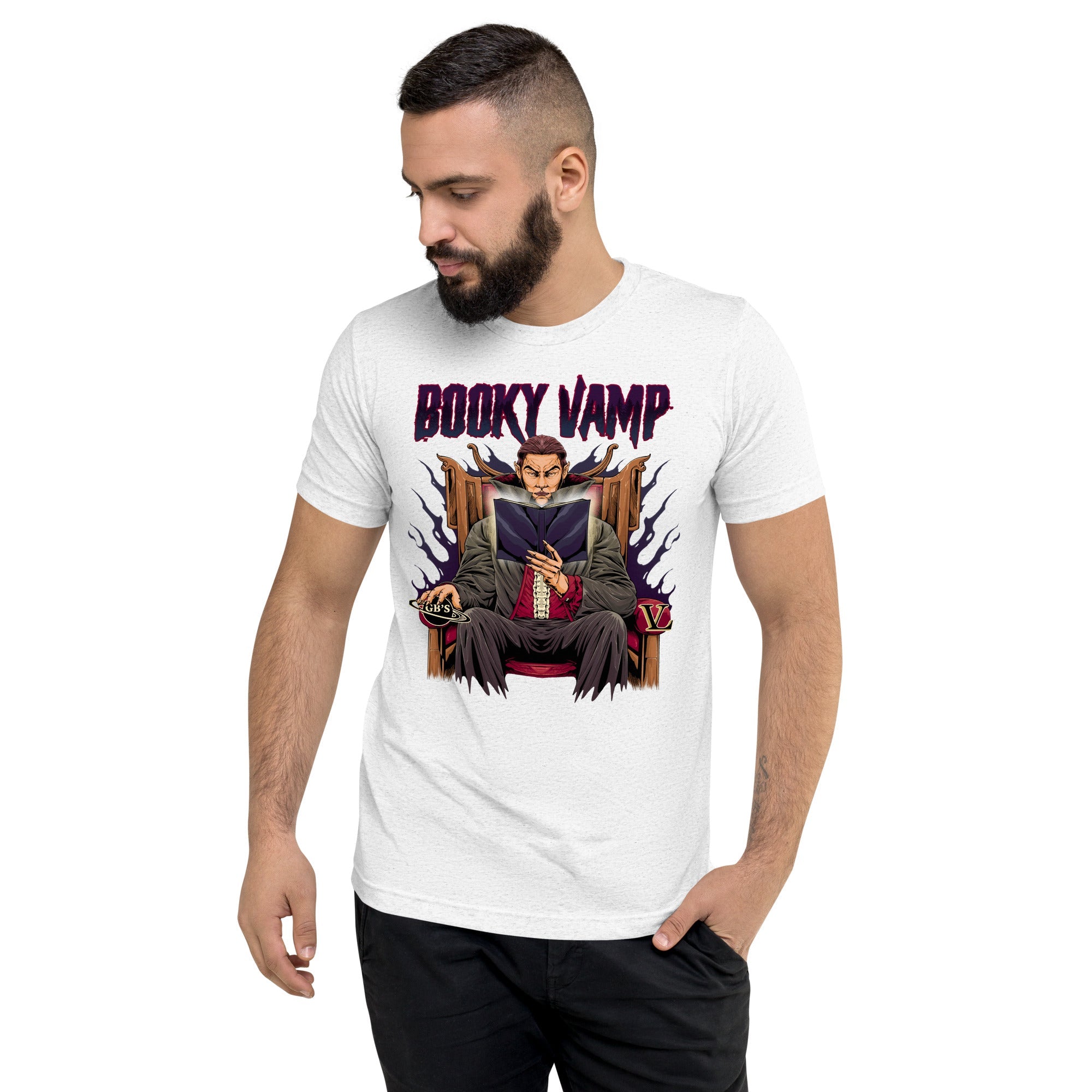 GBNY Solid White Triblend / XS Vamp Life X GBNY "Booky Vamp" T-shirt - Men's 2381652_16792