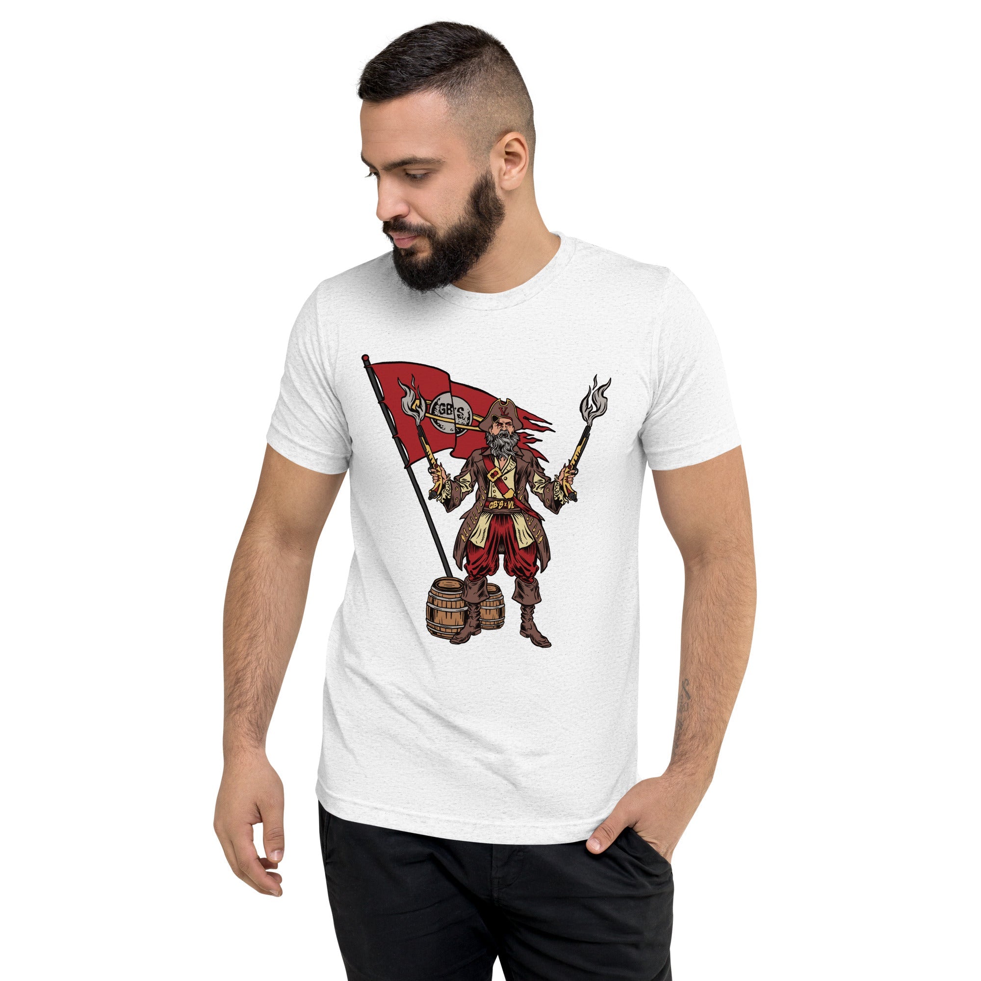 GBNY Solid White Triblend / XS Vamp Life X GBNY "Pirate Vamp" T-shirt - Men's 1187077_16792