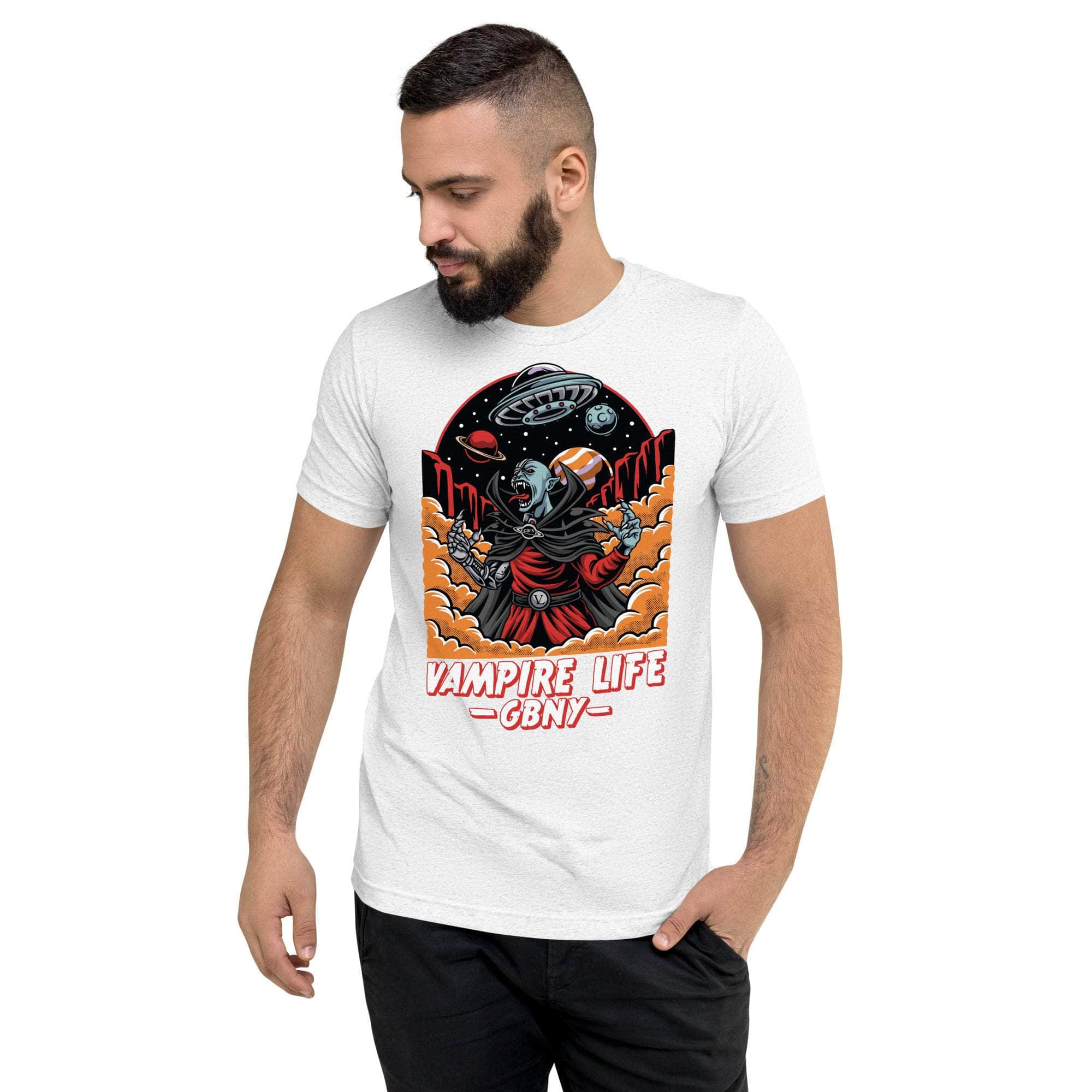GBNY Solid White Triblend / XS Vamp Life X GBNY "Space Vampire" T-shirt - Men's 3872353_16792
