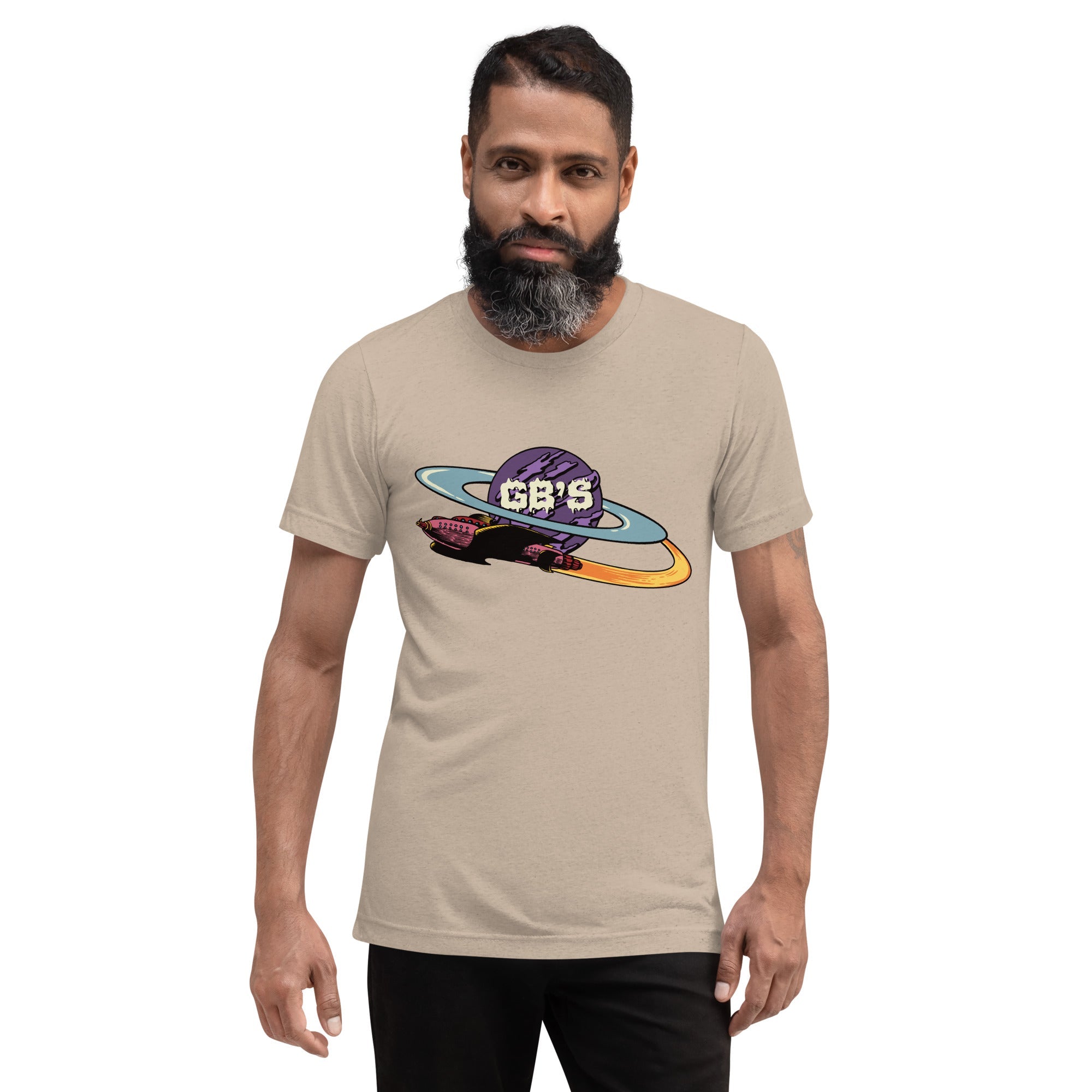 GBNY Tan Triblend / XS GBNY "Purple Saturn" T-Shirt - Men's 4331092_16721