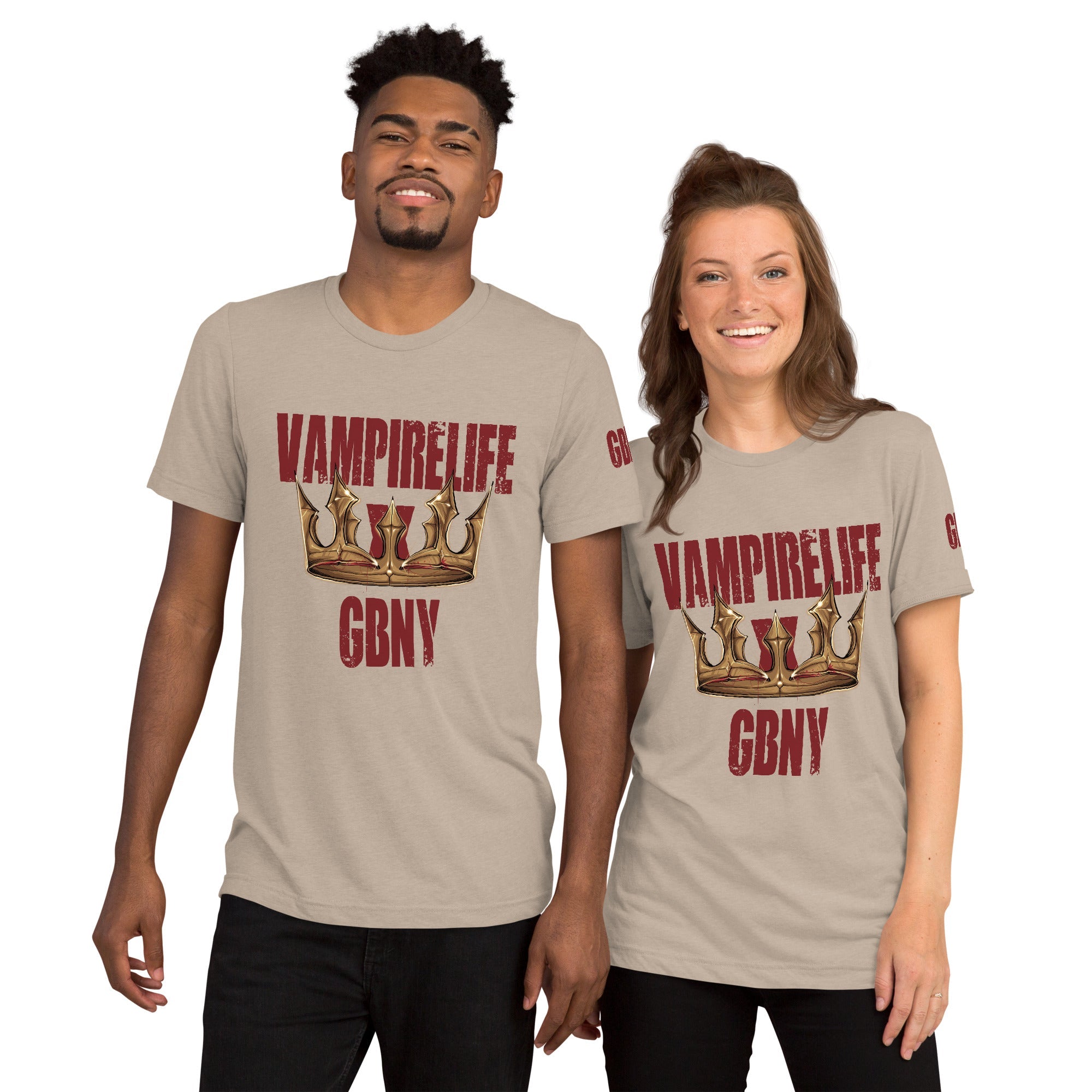 GBNY Tan Triblend / XS Vamp Life X GBNY "Vampire Crown" T-shirt - Men's 3619249_16721