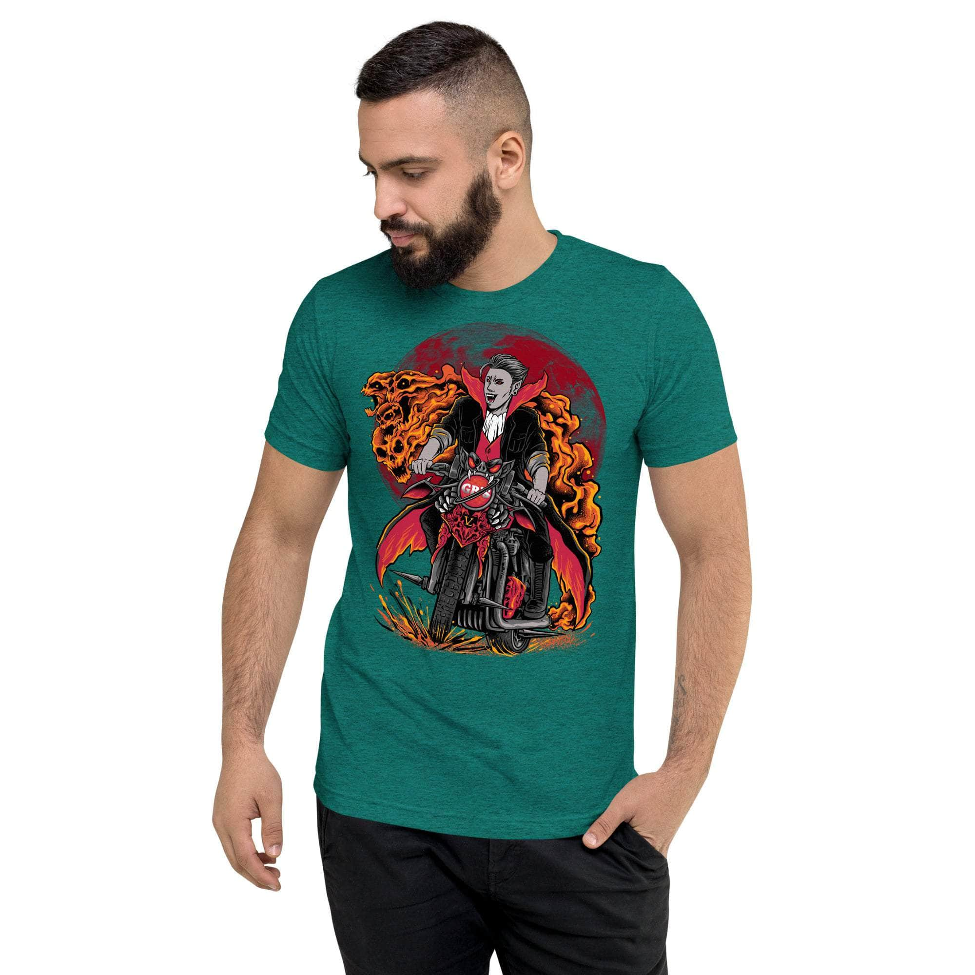 GBNY Teal Triblend / XS Vamp Life X GBNY "Vamp Biker" T-shirt - Men's 4628362_6592