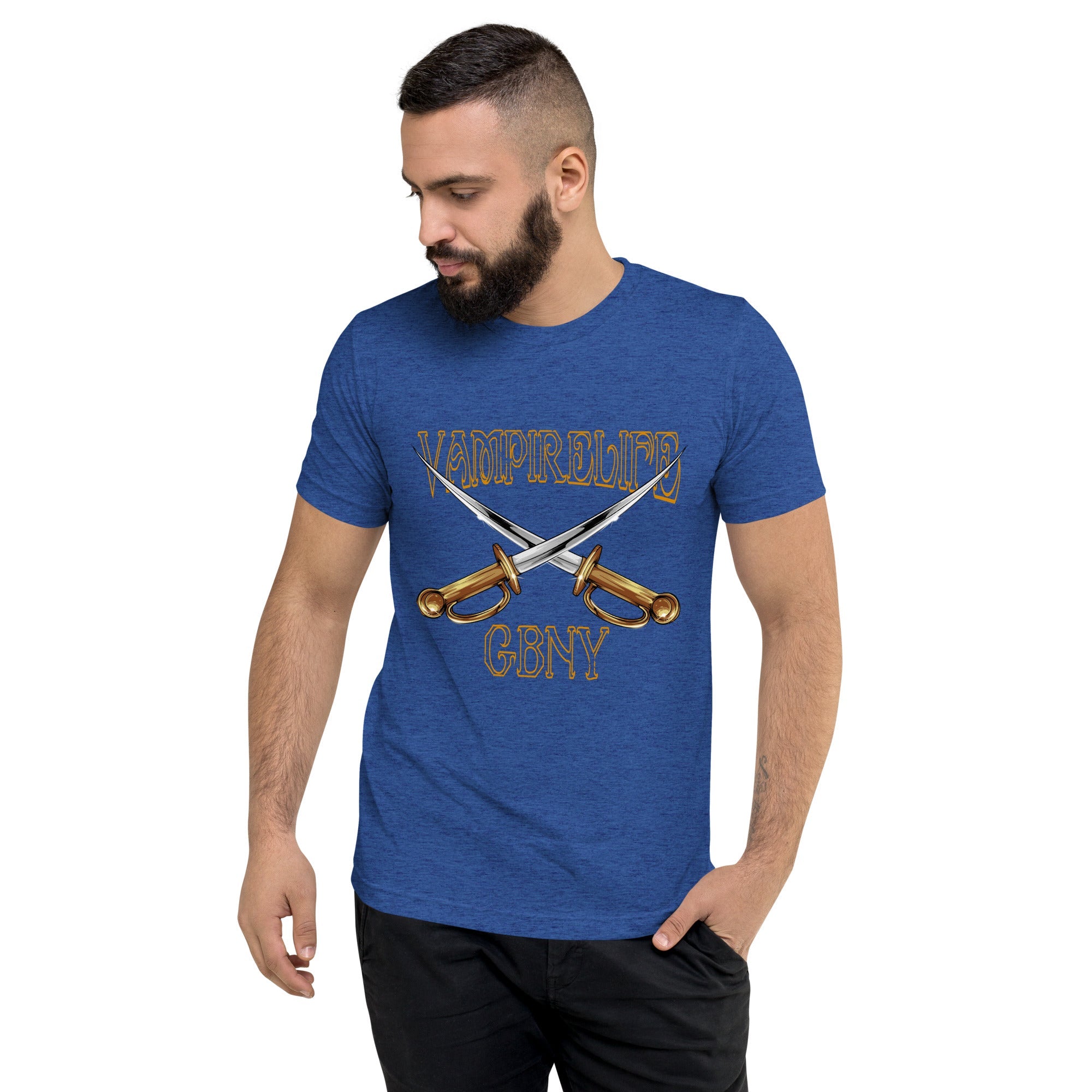 GBNY True Royal Triblend / XS Vamp Life X GBNY "Cross Swords" T-shirt - Men's 3322256_6600