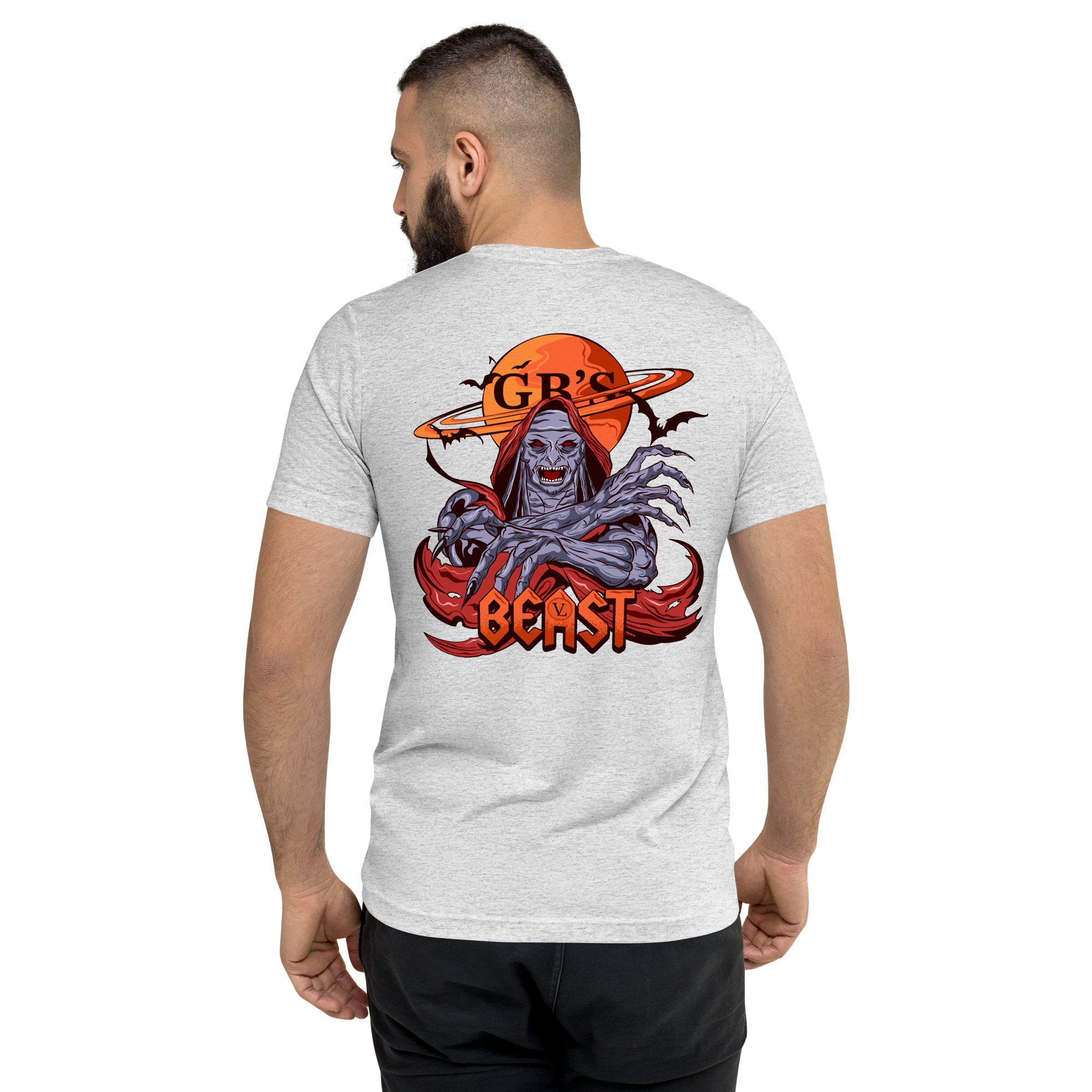 GBNY White Fleck Triblend / XS Vamp Life X GBNY "Beast" T-shirt - Men's 7804071_6608