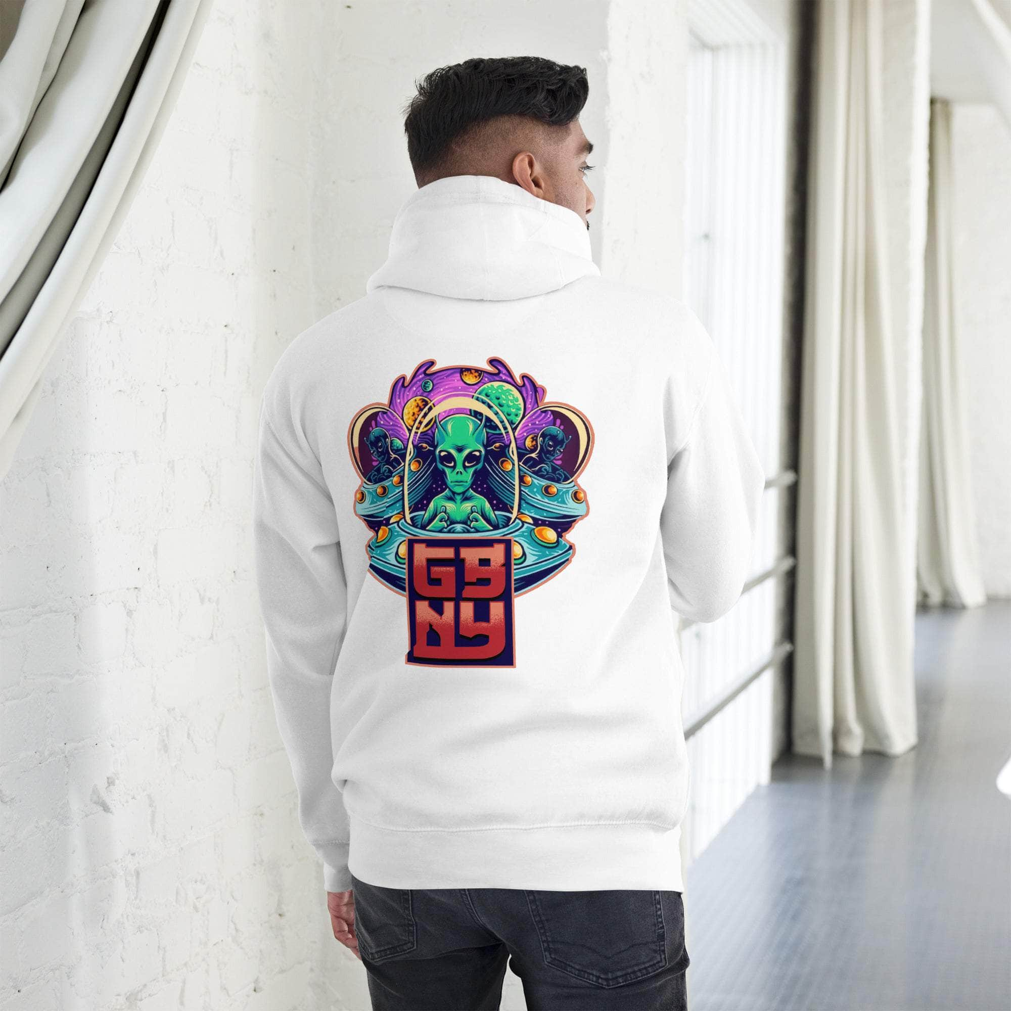 GBNY White / S GBNY "Alien World" Hoodie - Men's 4353579_10774