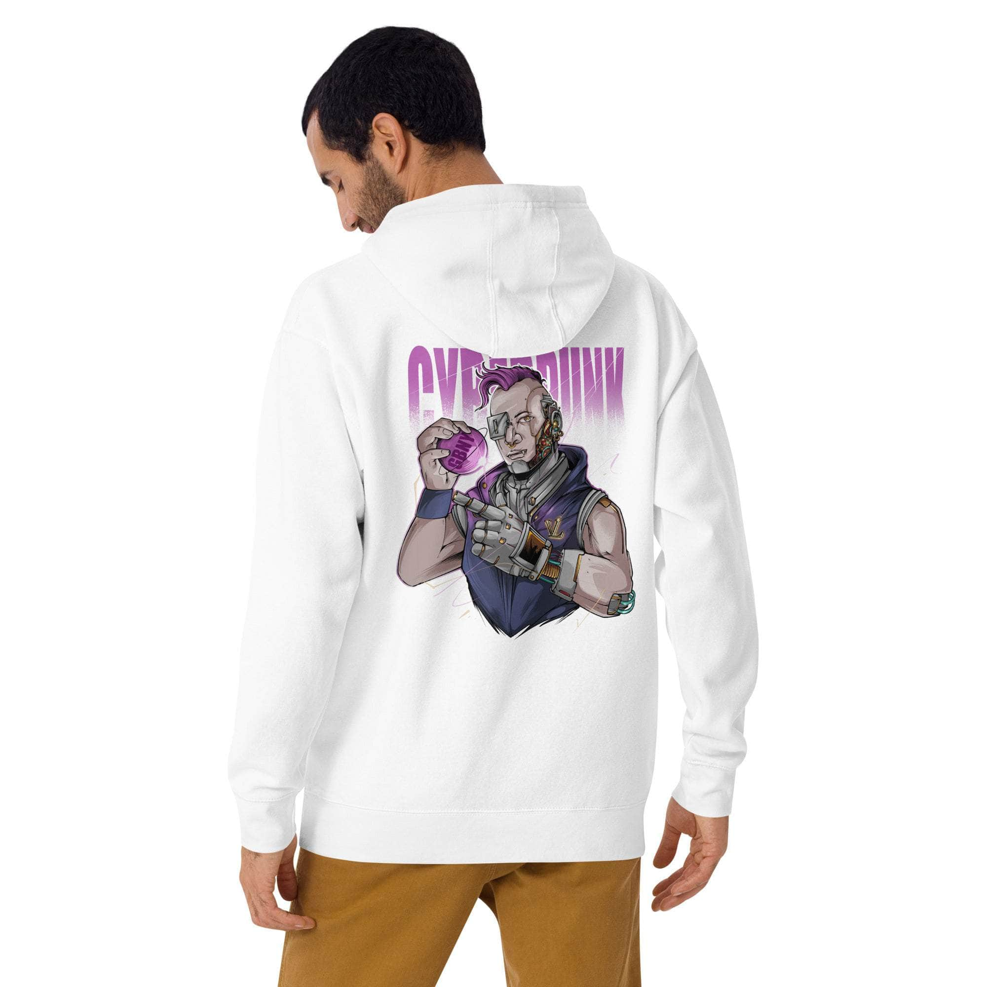 GBNY White / S Vamp Life x GBNY Cyber Punk Hoodie - Men's 8949123_10774