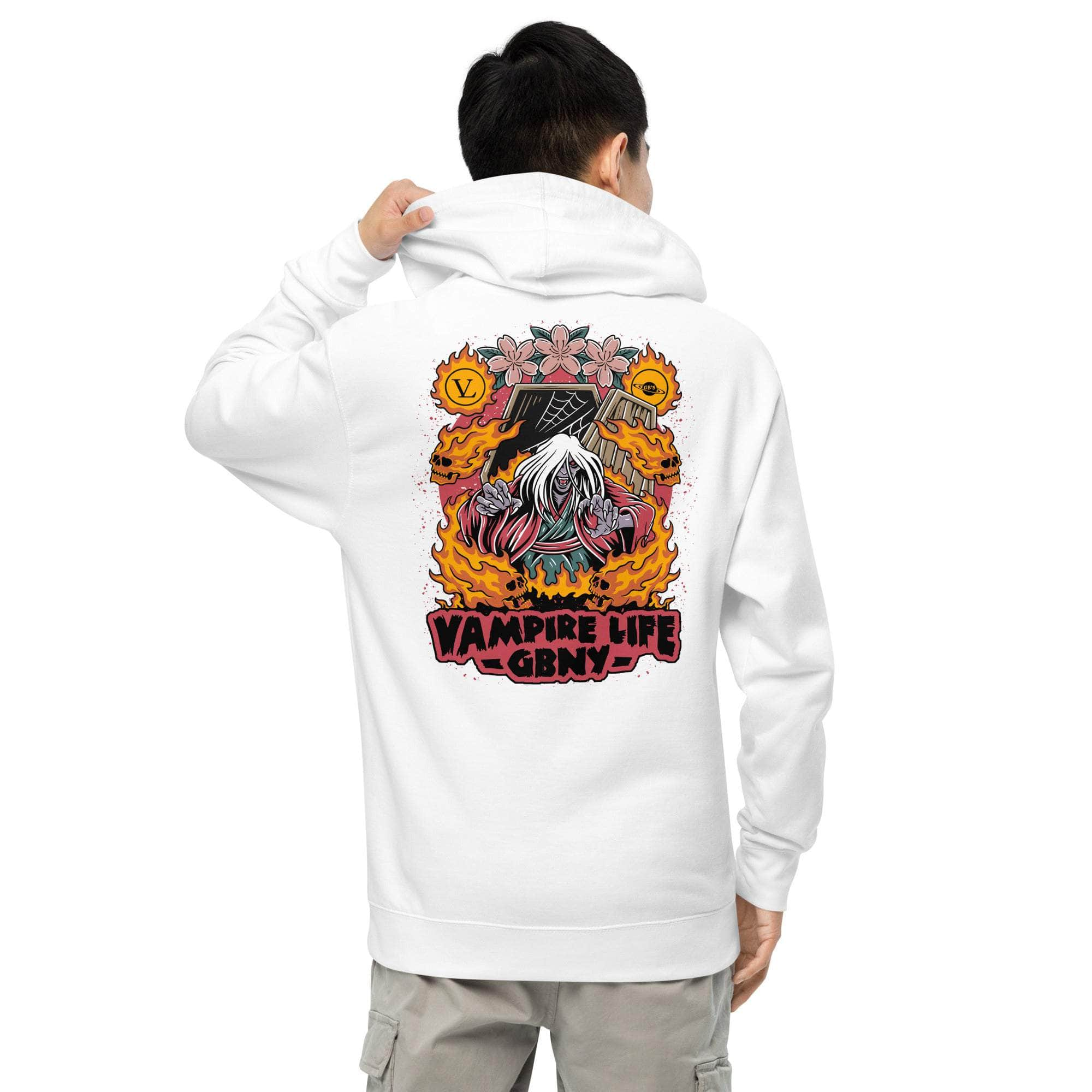 GBNY White / S Vamp Life X GBNY "Fiery Vamp" Hoodie - Men's 7487716_15632