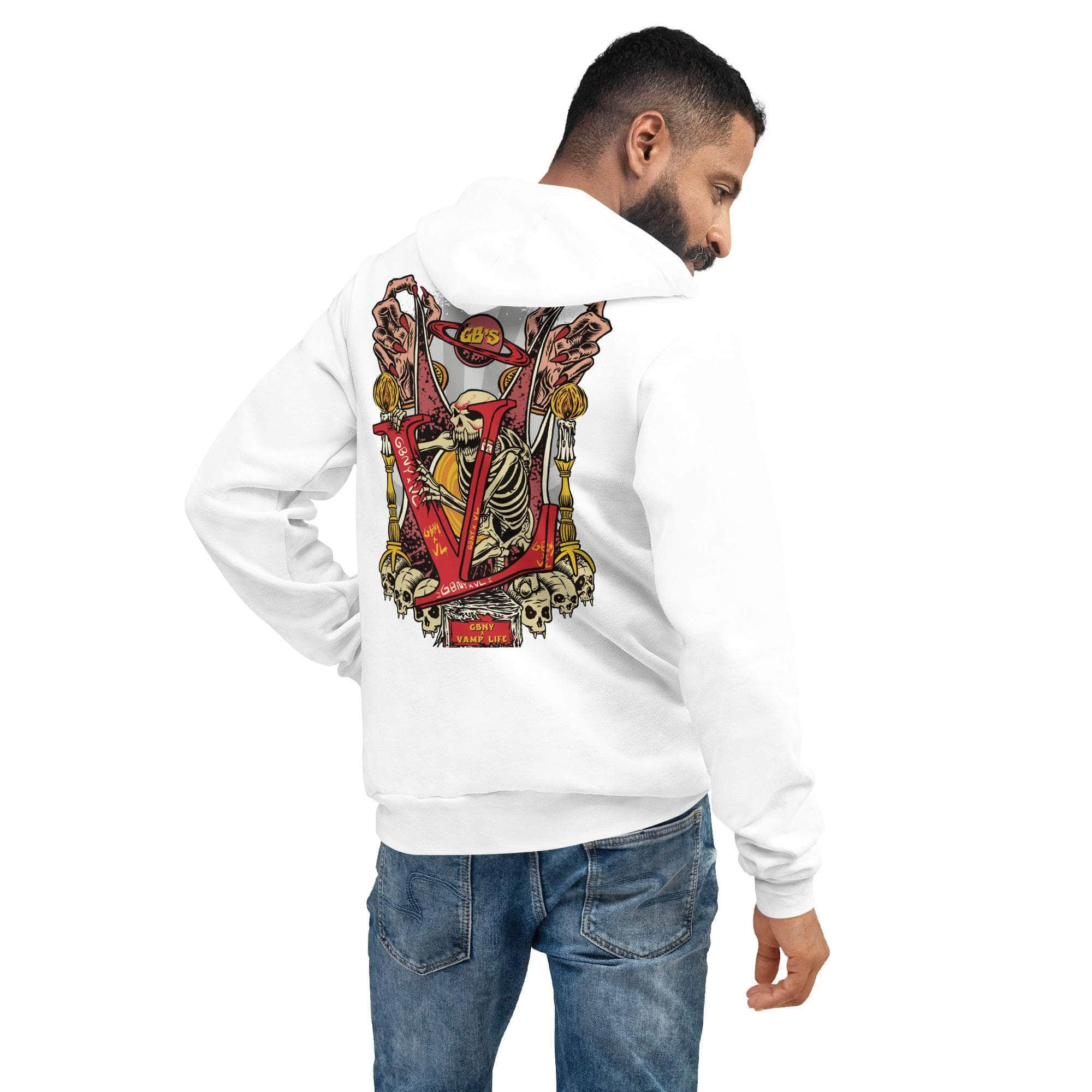 GBNY White / S Vamp Life X GBNY "Graveyard" Super Soft Hoodie - Men's 4377392_9221