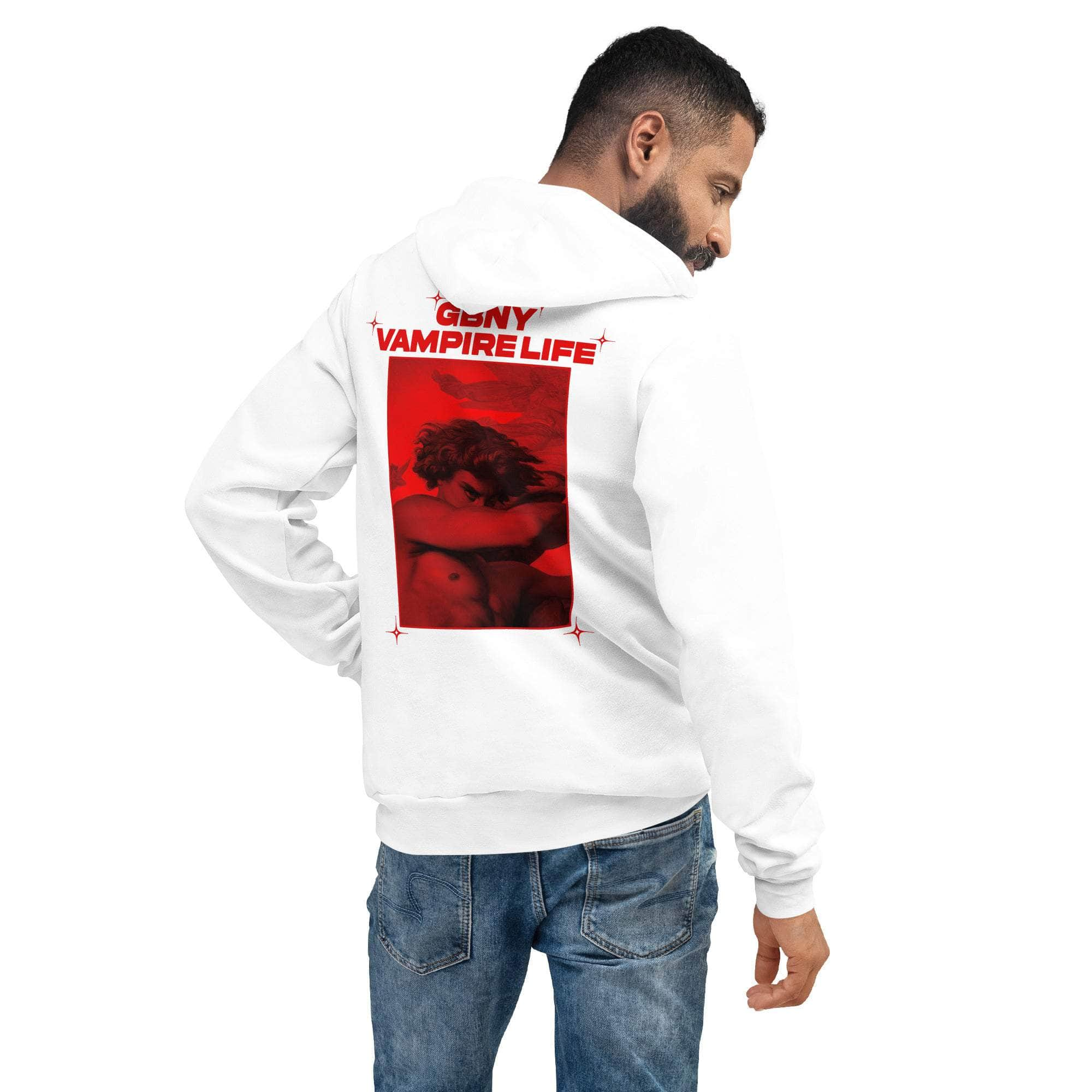 GBNY White / S Vamp Life X GBNY "Hiding Angel" Super Soft Hoodie - Men's 5785530_9221