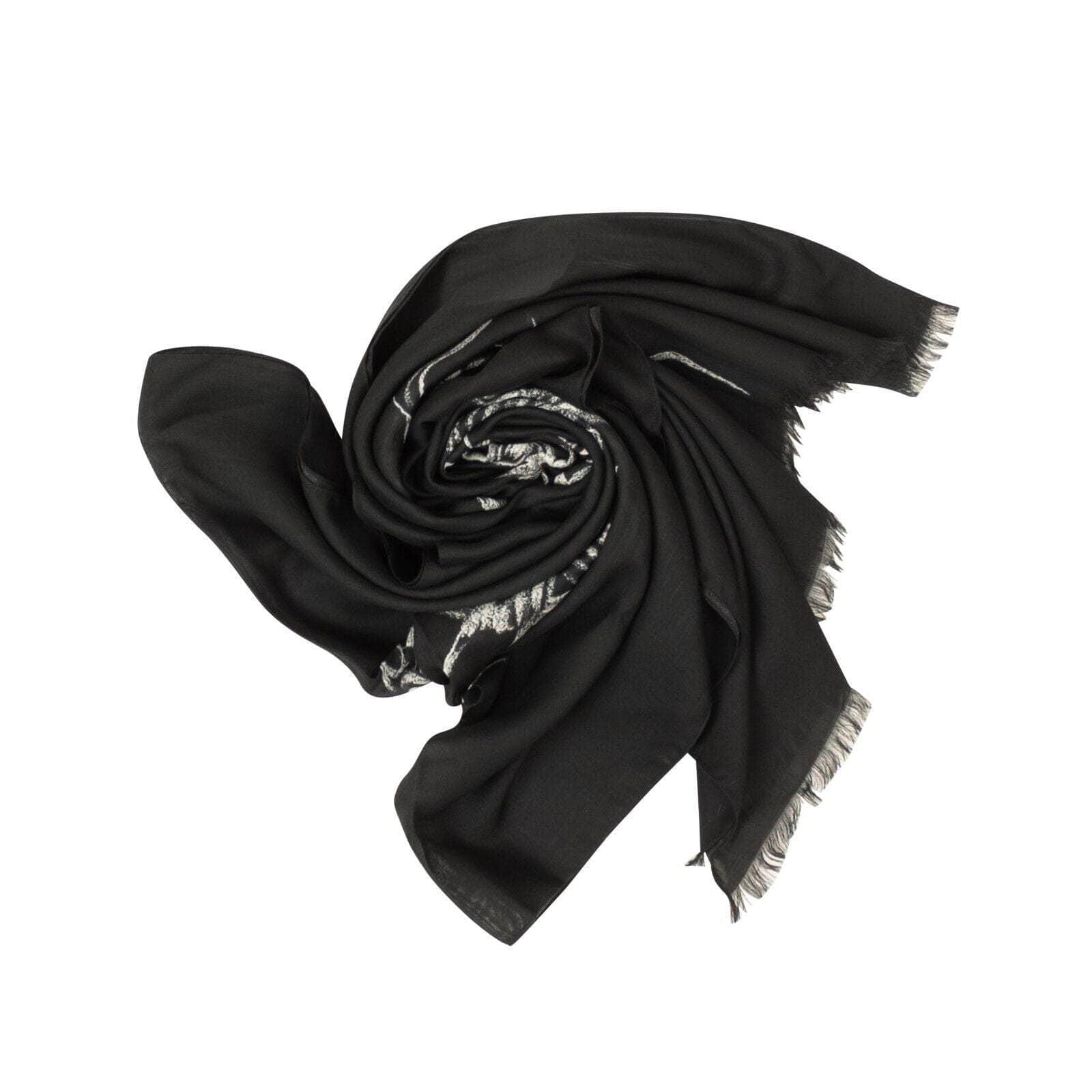 Givenchy 250-500, channelenable-all, chicmi, couponcollection, gender-mens, givenchy, main-accessories, mens-shoes, size-os OS Men's Black Cashmere Blend Barbed Wire Scarf 95-GVN-3054/OS 95-GVN-3054/OS