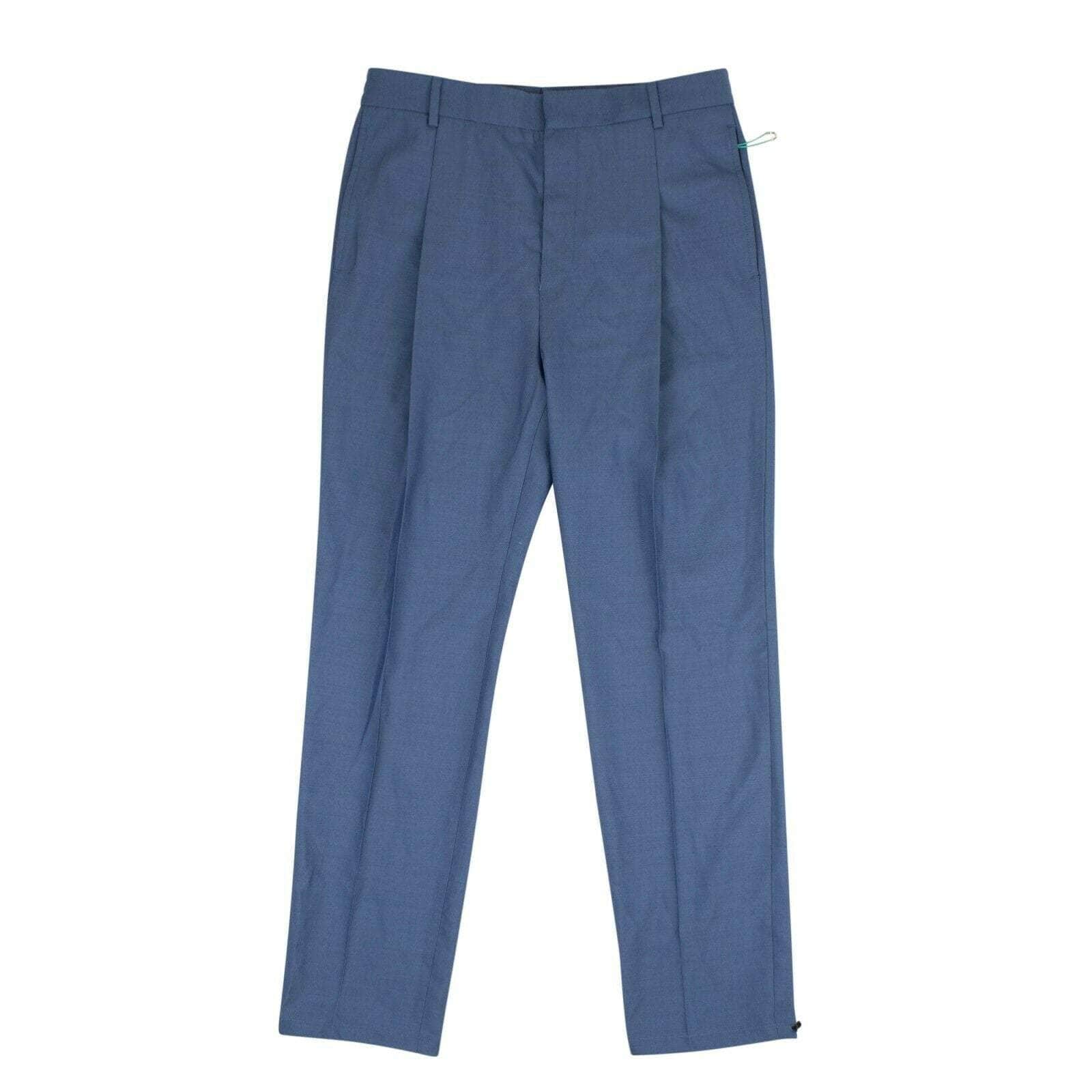 Givenchy 500-750, channelenable-all, chicmi, couponcollection, gender-mens, givenchy, main-clothing, mens-casual-pants, size-48-eu 48 EU Blue Pleated Pants 95-GVN-1002/48 95-GVN-1002/48