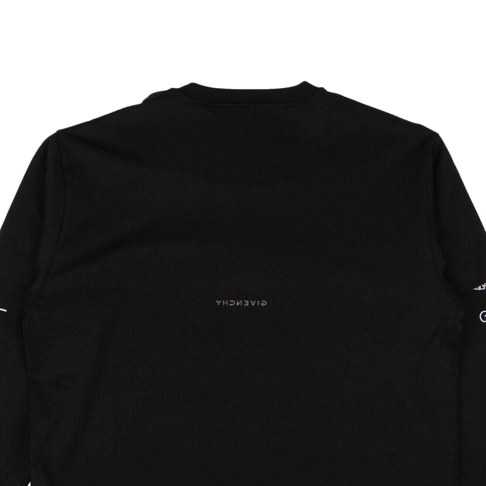 Givenchy 500-750, channelenable-all, chicmi, couponcollection, gender-mens, givenchy, main-clothing, mens-shoes, size-s, size-xs Black Cotton Oversized Double Sleeve Logo T-Shirt