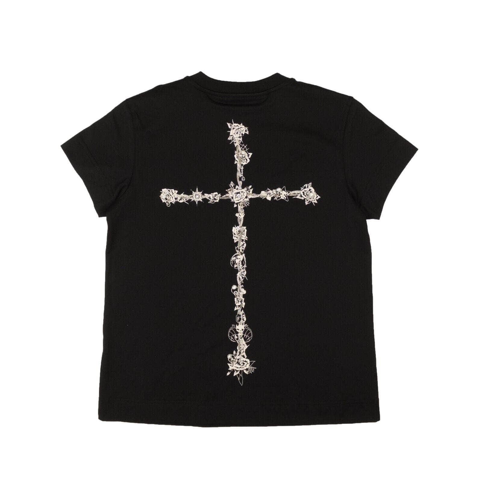 Givenchy 750-1000, channelenable-all, chicmi, couponcollection, gender-womens, givenchy, main-clothing, size-s S Black Slim Metallic Logo Short Sleeve T-Shirt 95-GVN-1120/S 95-GVN-1120/S