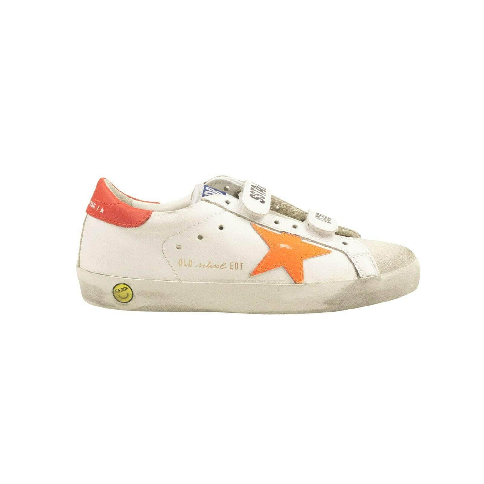 Golden Goose 250-500, channelenable-all, chicmi, childrens-shoes, couponcollection, gender-womens, main-shoes, size-28, size-30, size-32 Children's White JB PS Old School Leather Sneakers
